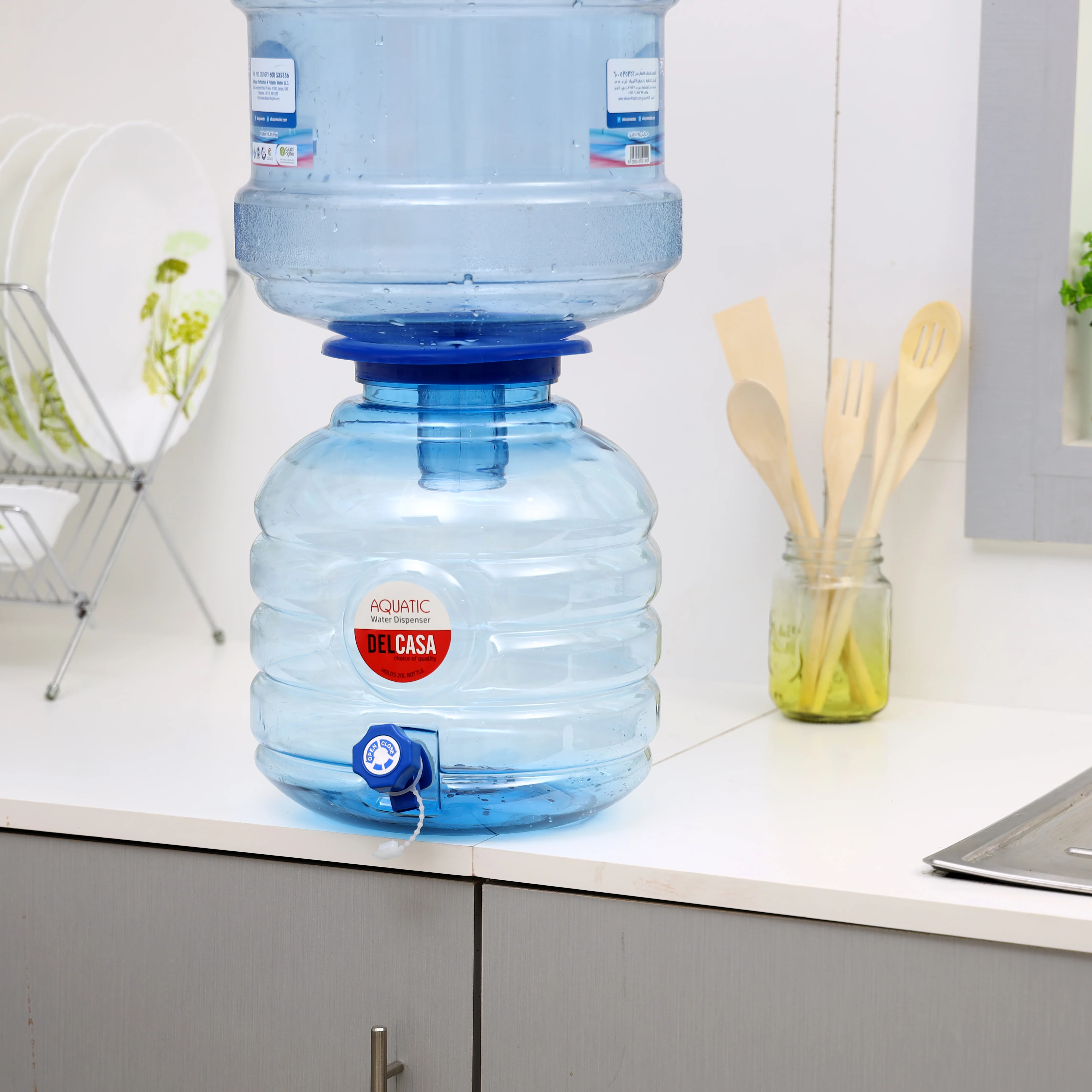 Aquatic DC1123 20L Water Dispenser| leakproof water storage with anti-dust design & bacterial protection| universal fit up to 20L bottle & tool-free installation| - Image 2