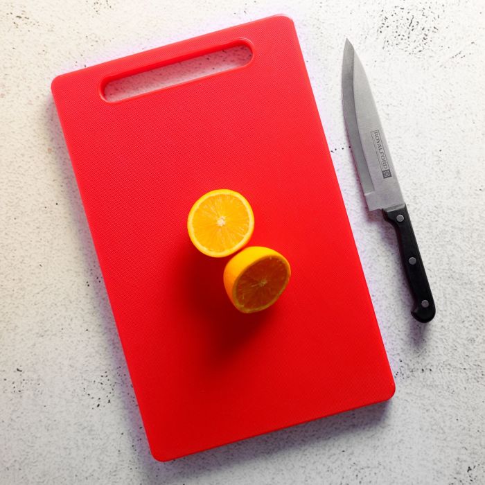 Classic Cutting Board, Polyethylene, RF10282 | Chopping Board | Non-Absorbent, Odorless & Non-Toxic | Crack/Chip Resistant | Easy Grip Handle - Image 6