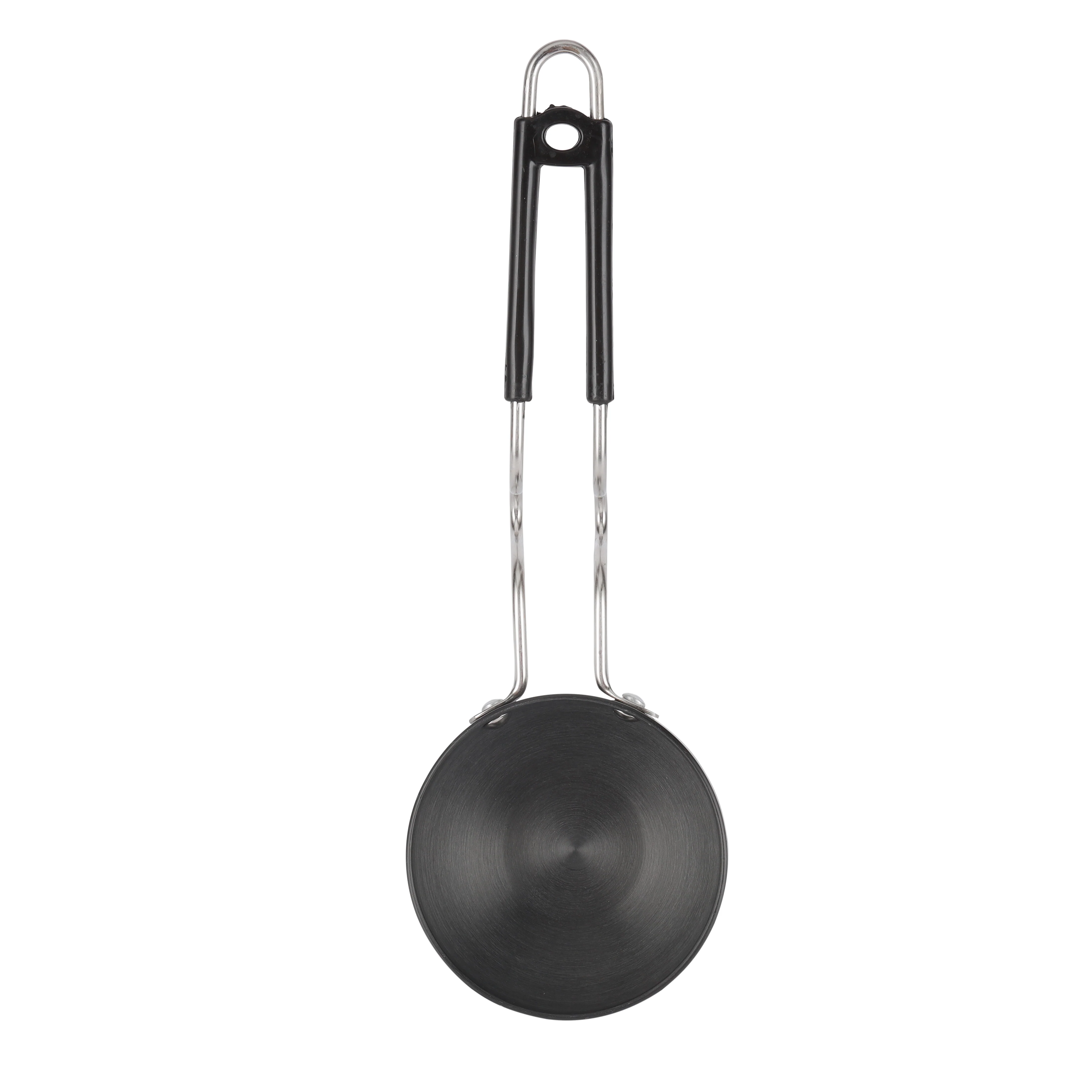 Delcasa DC1155 Tadka Pan| Handle is ideal for quick tempering & frying| Durable metal body ensures even heating, comfortable grip handle offers safe & easy use|