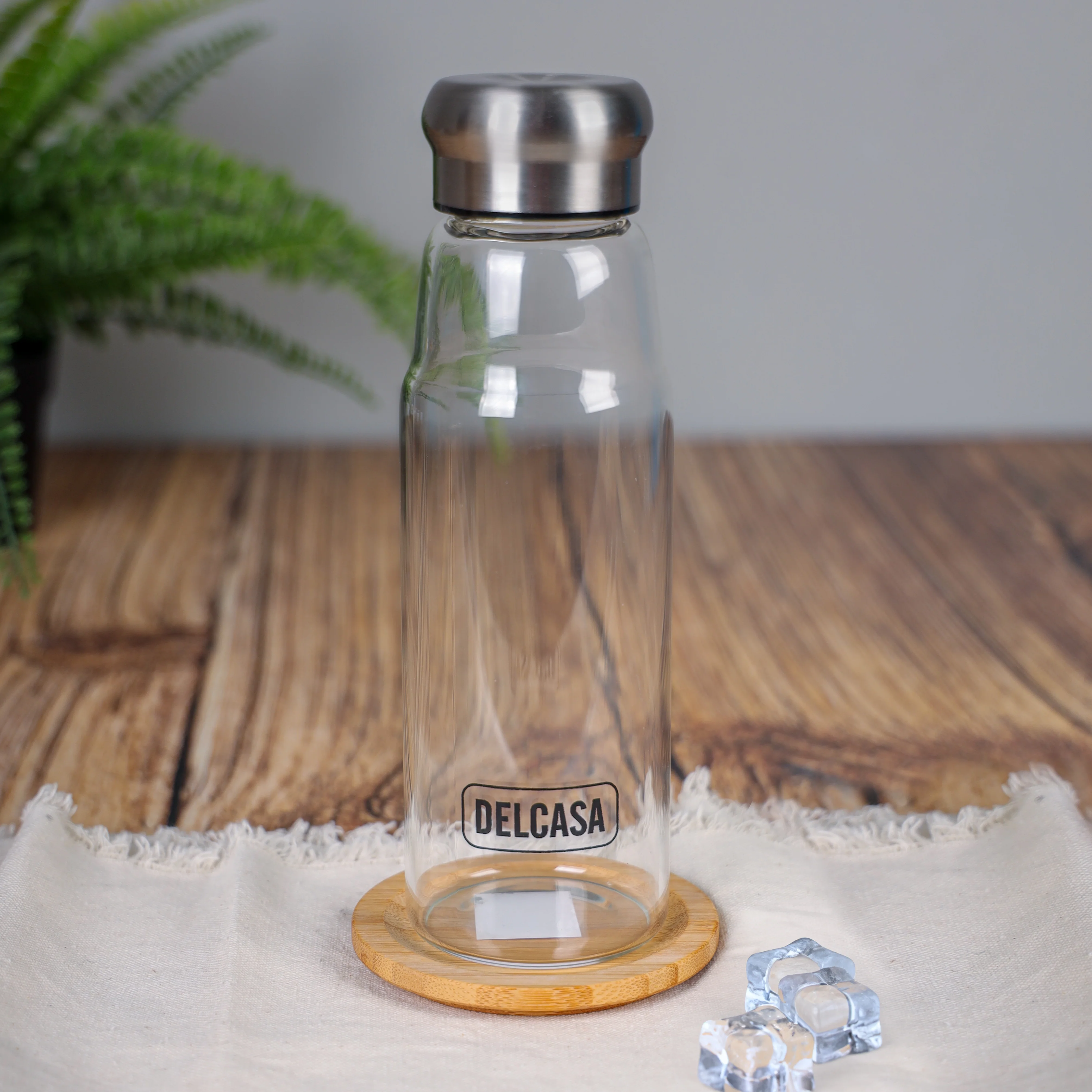 Delcasa DC1315 Borosilicate Glass Water Bottle 420ML| Neoprene Pouch – Reusable, Portable & Leak-Resistant for Travel| Gym & Daily Hydration and Healthy Living| - Image 5