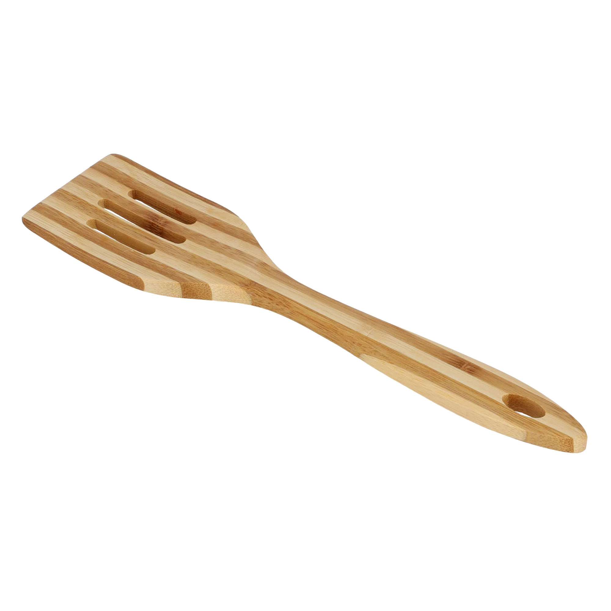 Delcasa DC1327 Organic Bamboo Slotted Turner| features durable bamboo, lightweight handling, hygienic design & safe daily cooking performance for easy use daily| - Image 5