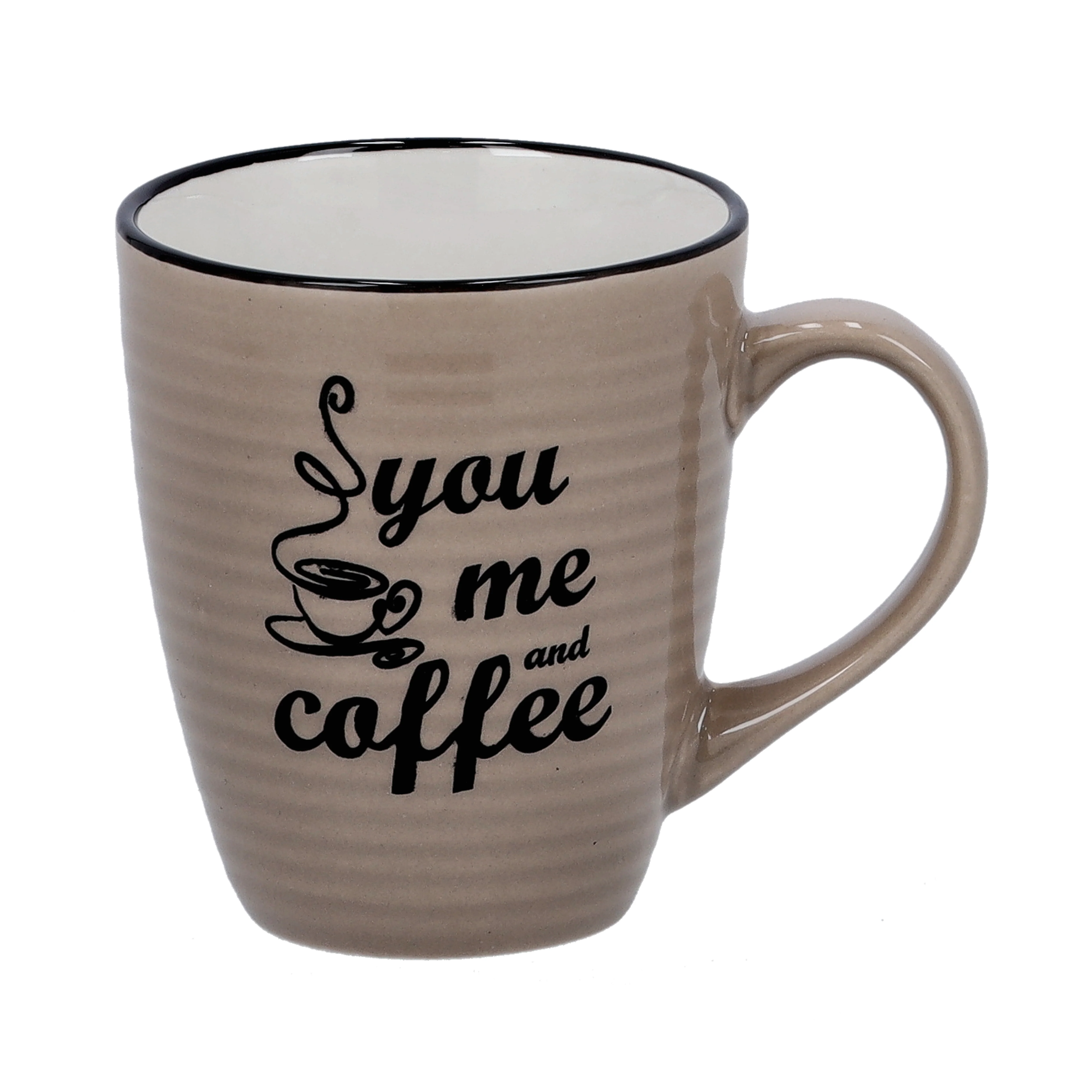 Delcasa DC1436 Stoneware Mug| Printed Coffee Mug with durable stoneware build, stylish design, ergonomic handle & smooth finish for daily use at home or office|