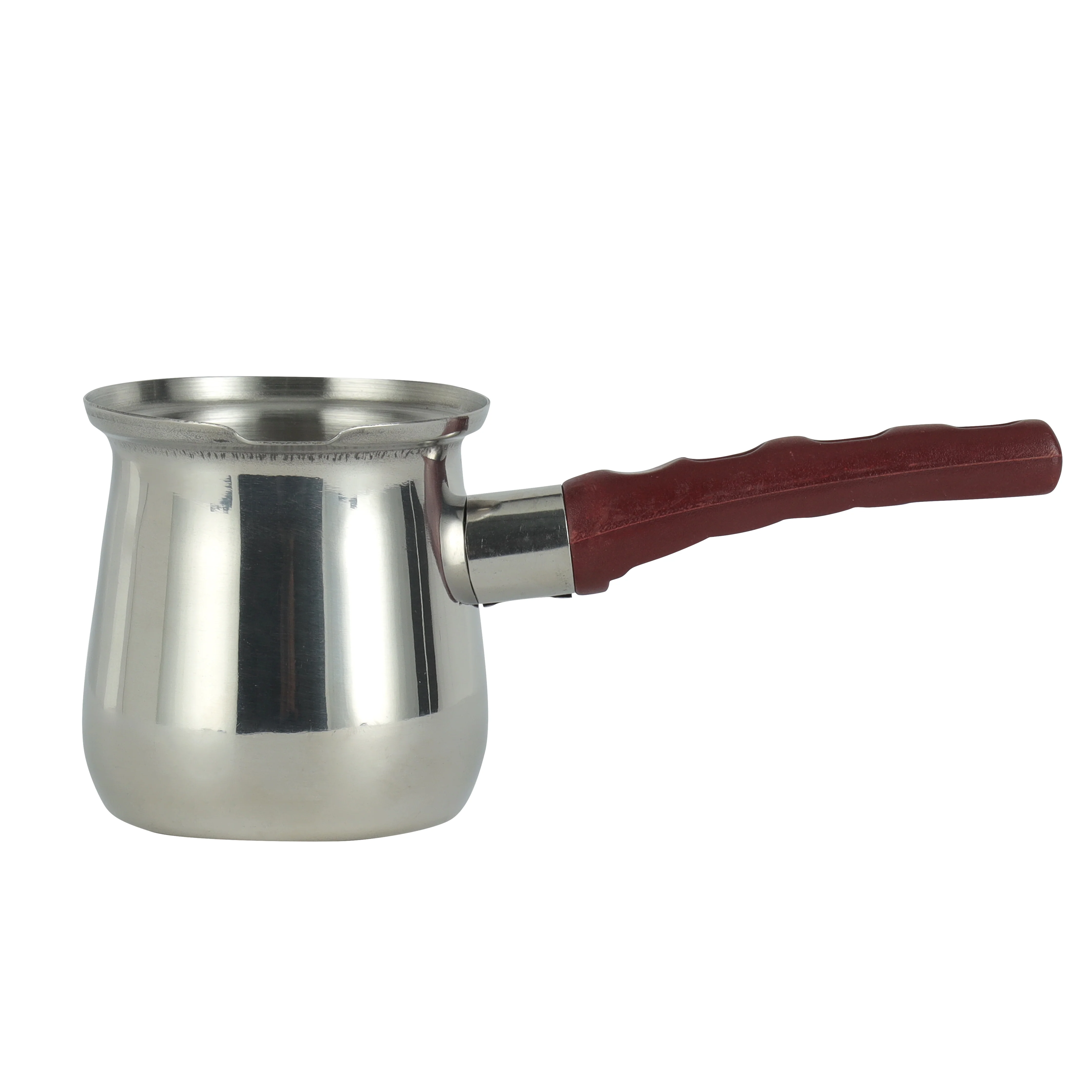 Delcasa DC1453 Stainless Steel Coffee Warmer| bakelite handle offers elegant design and durability| Dishwasher safe, 0.07mm thickness, ideal for gas and ceramic|