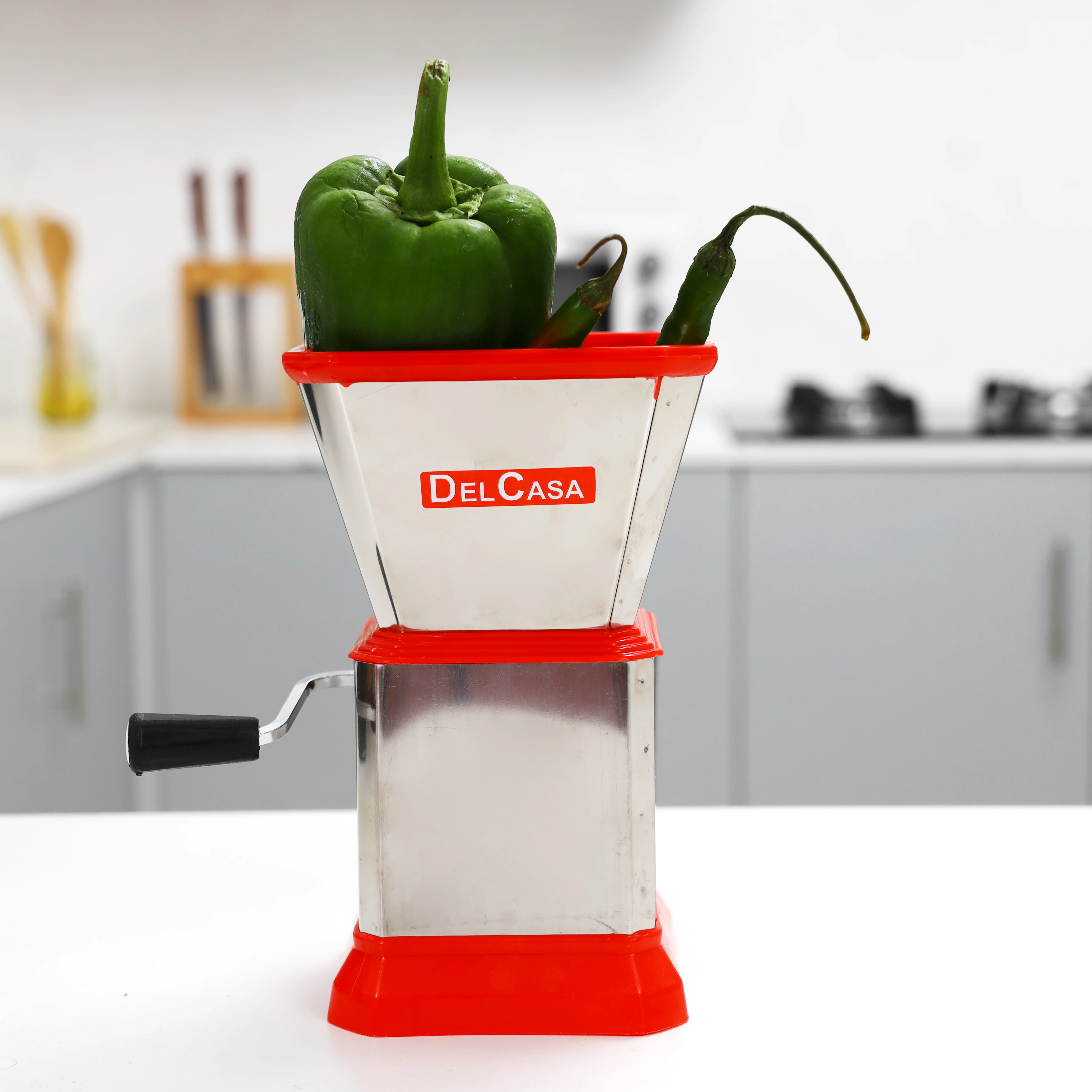 Delcasa DC1506 Stainless Steel Chilly Cutter| stainless steel blade for cutting or chopping chillies, veggies and dried seeds| Compact, durable and easy to use| - Image 2