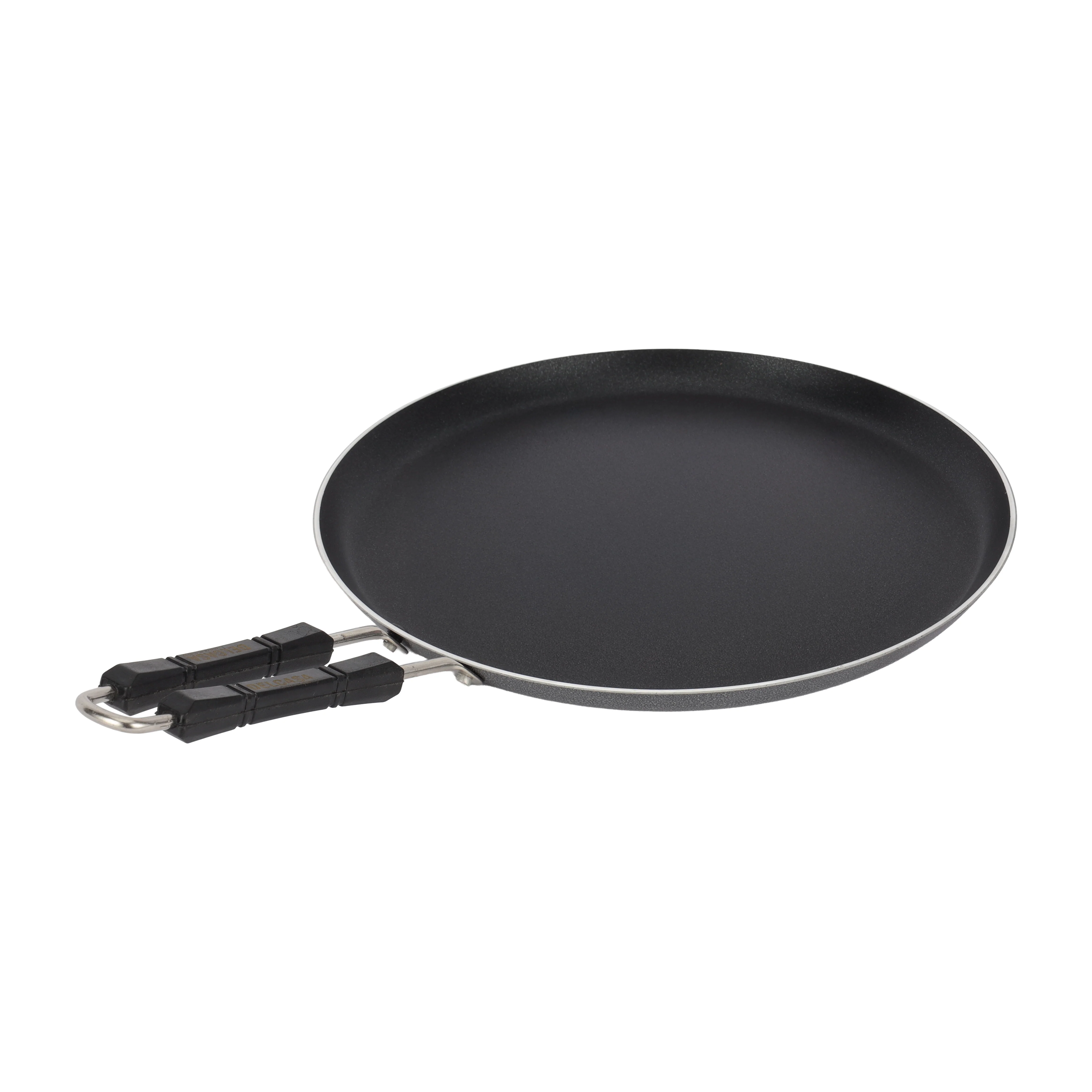 Delcasa DC1511 Non-Stick Dosa Tawa 27cm| made from heavy gauge virgin aluminium with durable 2-layer non-stick coating| wide surface & strong dual handle design| - Image 2