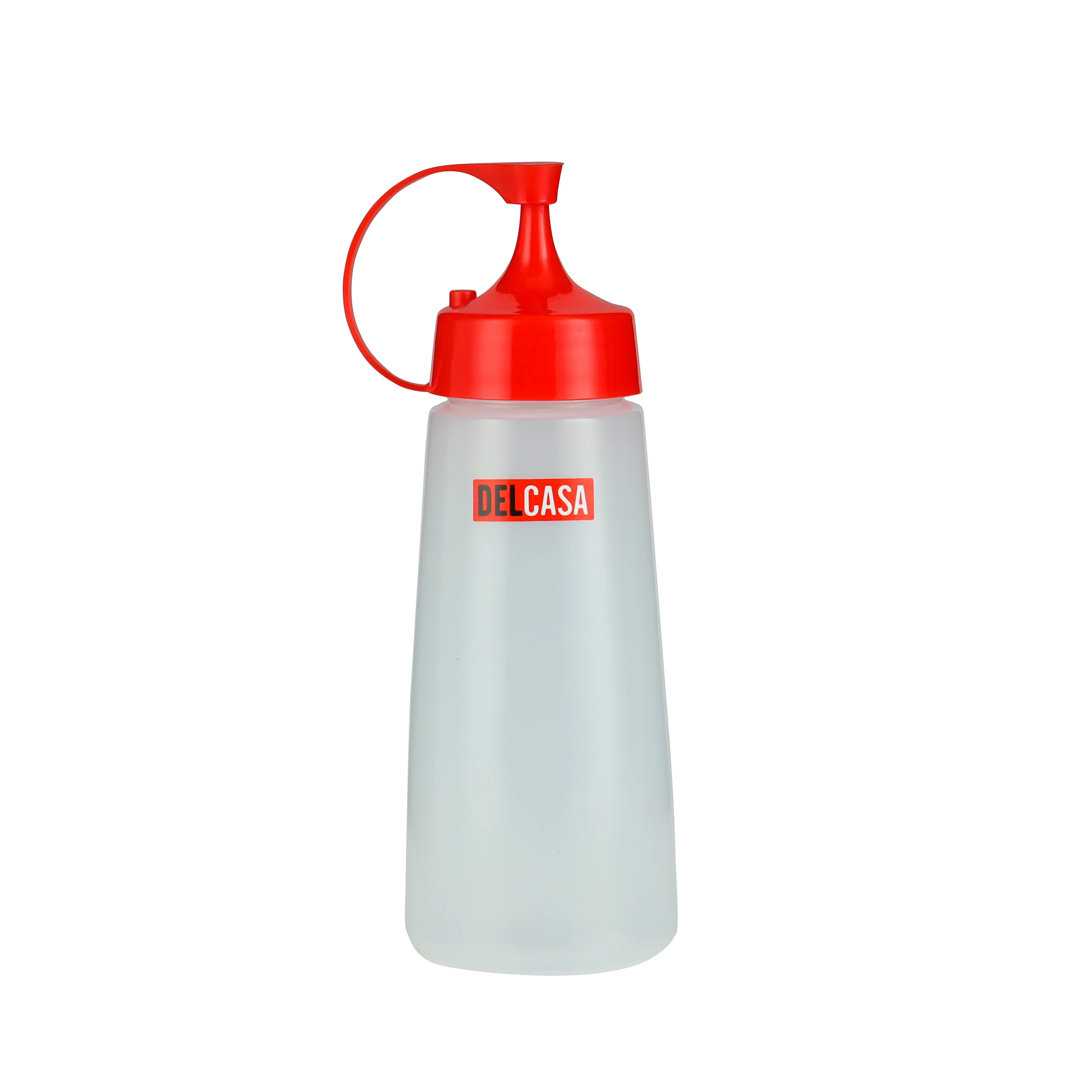 Delcasa DC1556 16 OZ Ketchup Bottle | Reusable Sauce Bottle with Leak-Resistant Washer Cap| Easy-Squeeze Design, Food-Grade Plastic for Kitchen & Everyday Use |