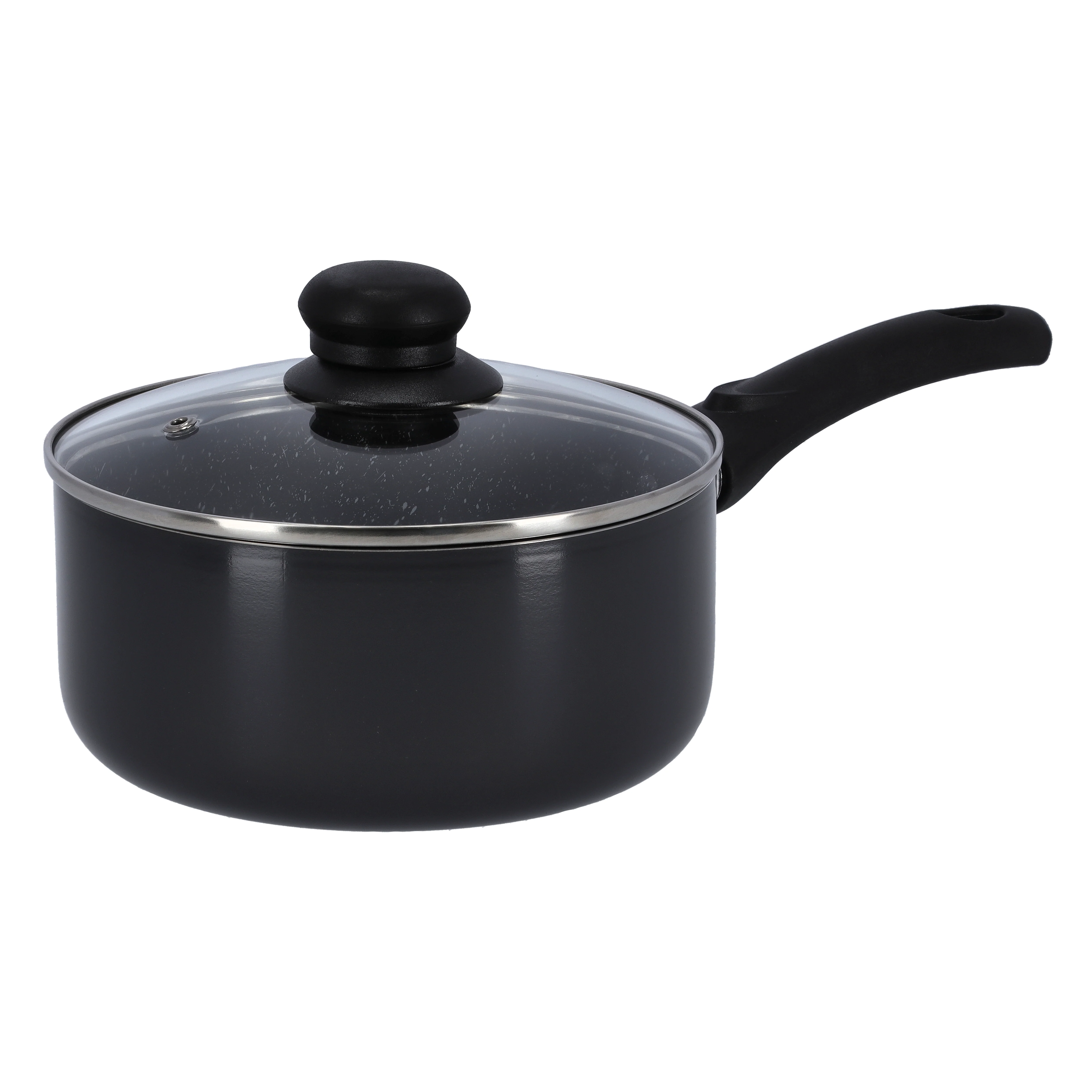 Delcasa DC1583 16CM Aluminium Saucepan| granite non-stick coating & heat-resistant exterior| durable body and ergonomic handle, perfect for efficient daily use|