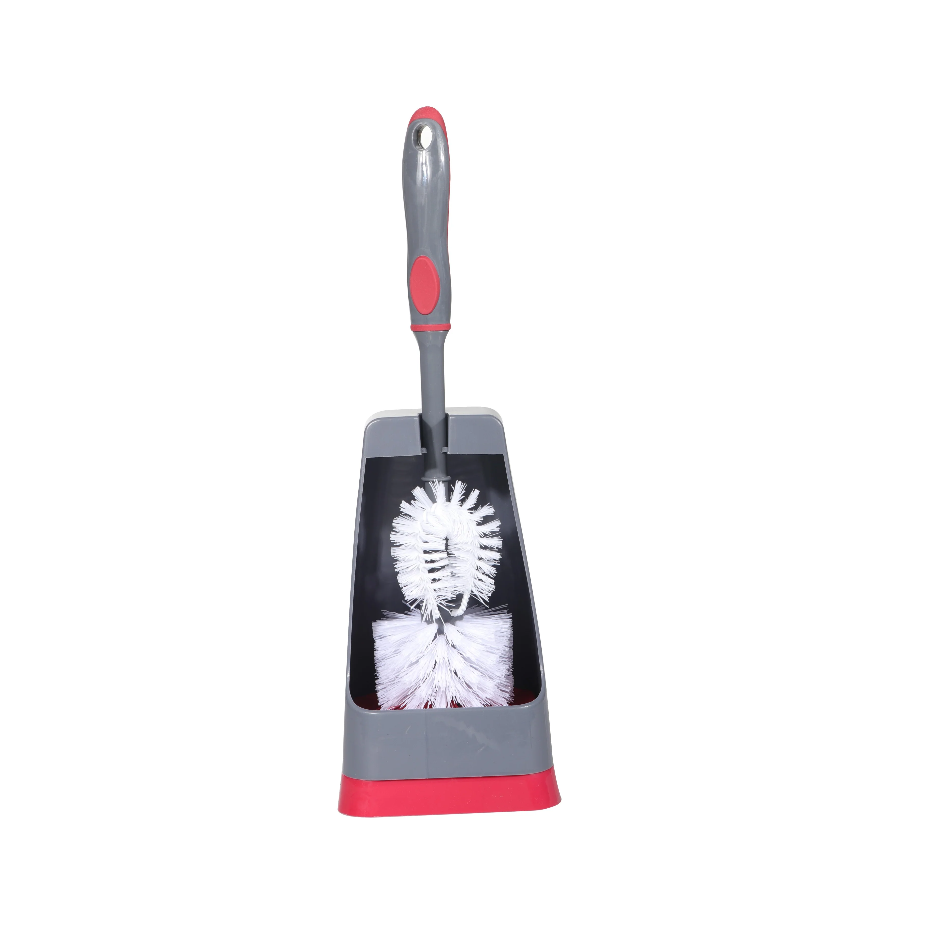 Delcasa DC1610 Toilet Brush 1X24| durable bristles, ergonomic non-slip handle and compact holder| efficient cleaning for hygienic bathrooms every single day Use|