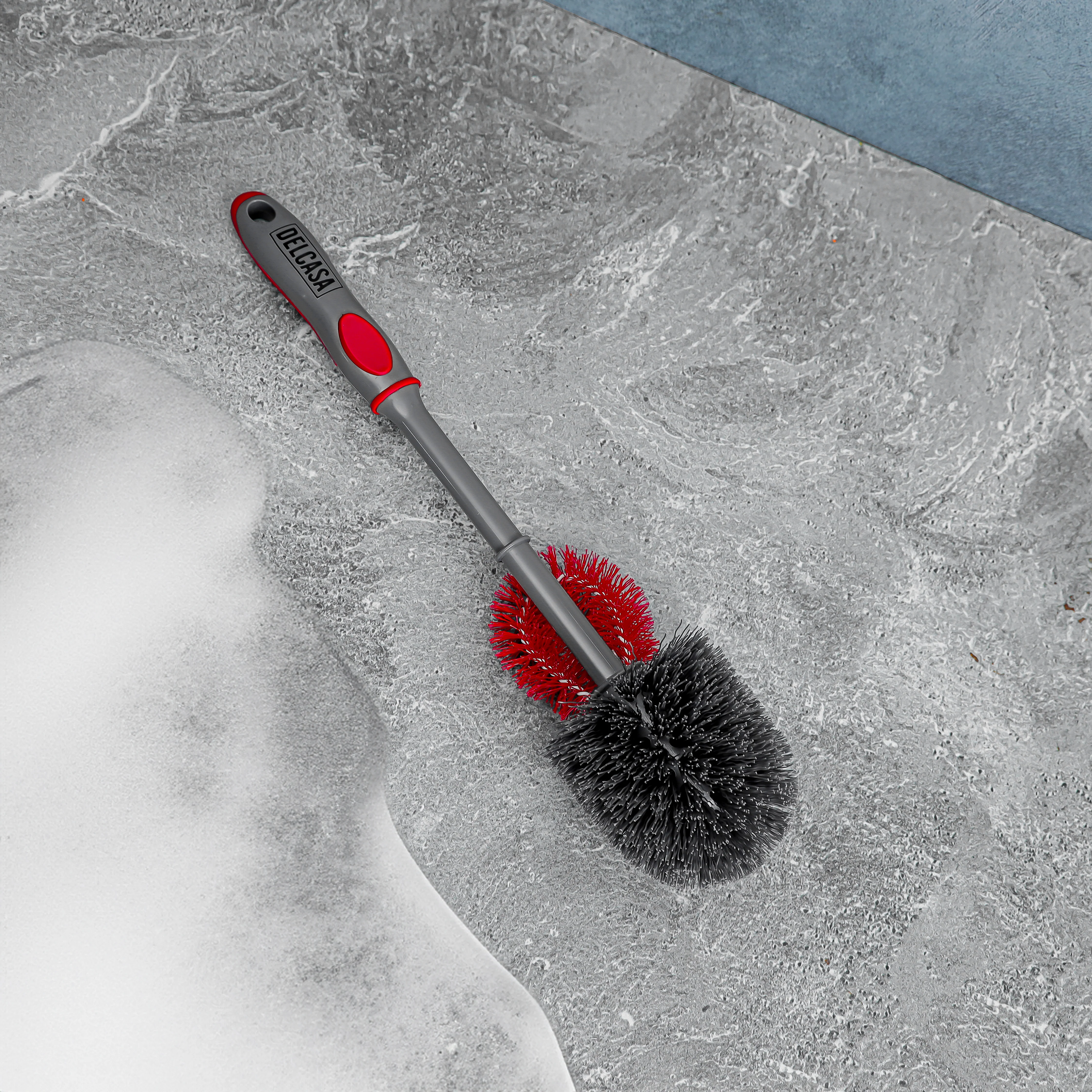 Delcasa DC1610 Toilet Brush 1X24| durable bristles, ergonomic non-slip handle and compact holder| efficient cleaning for hygienic bathrooms every single day Use| - Image 4
