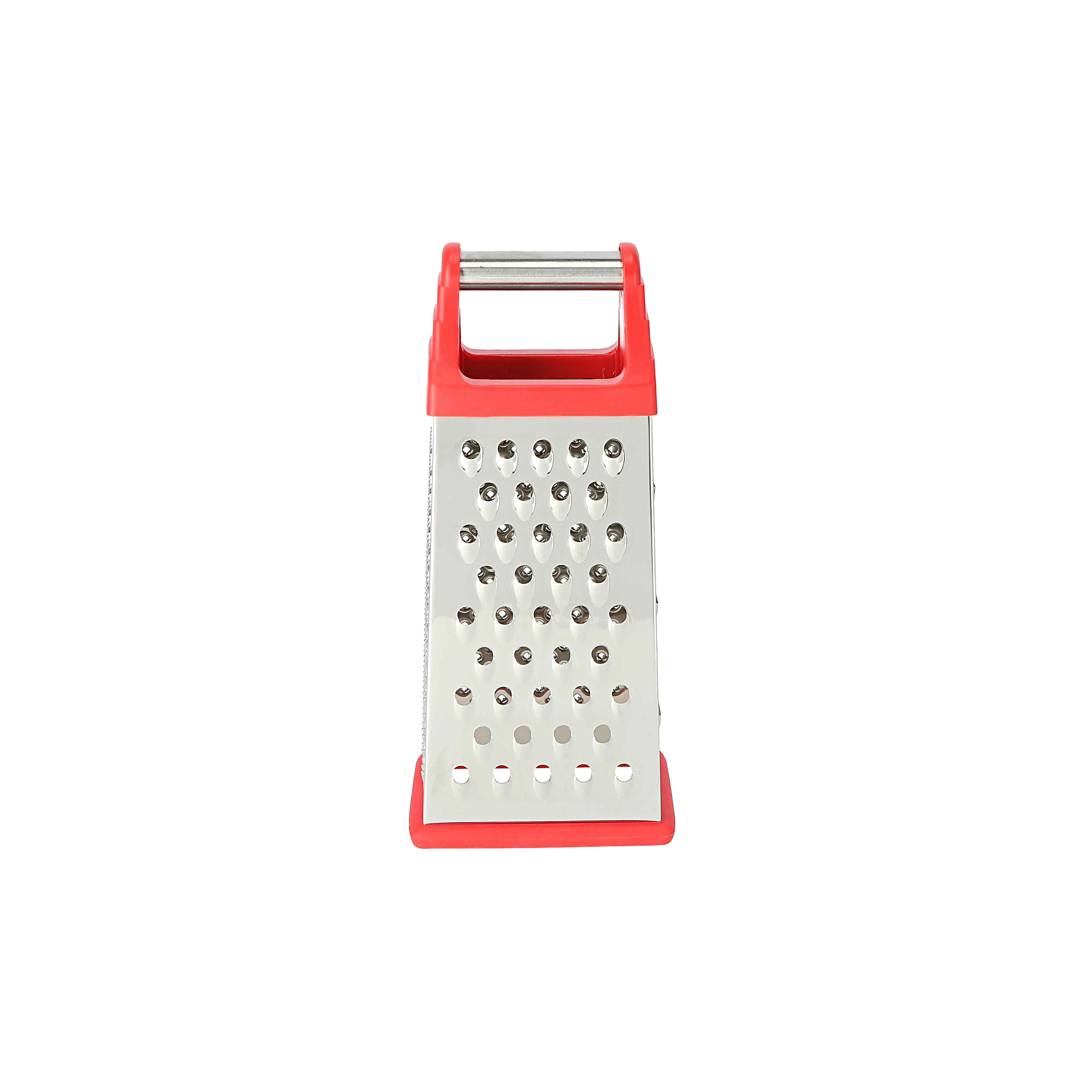 Delcasa DC1660 4-Sided Stainless-Steel Grater| perfect for grating cheese, veggies and fruits| lightweight, premium quality & dishwasher safe for easy cleaning|