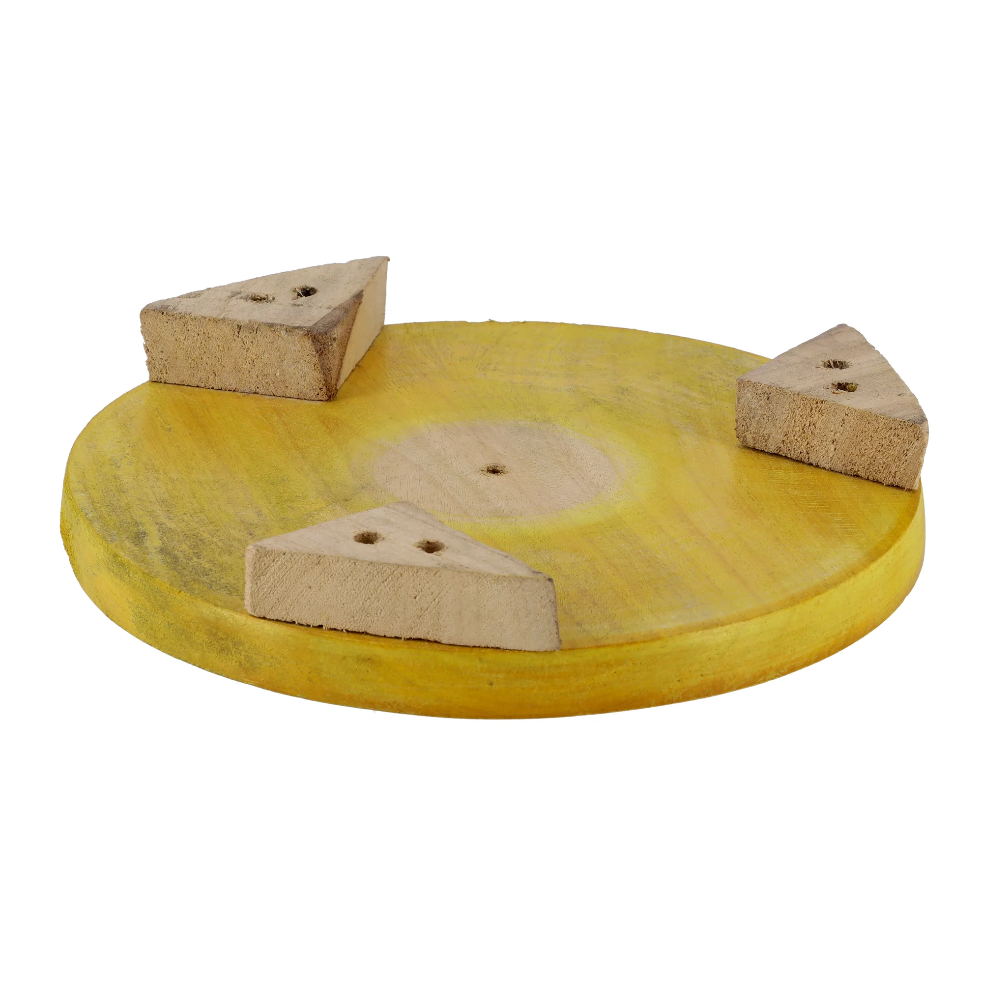 Delcasa DC1872 Chapathi Table | Belan wooden rolling board set gives a smooth durable surface for rolling chapathi & roti | strong belan for easy Everyday uses| - Image 5