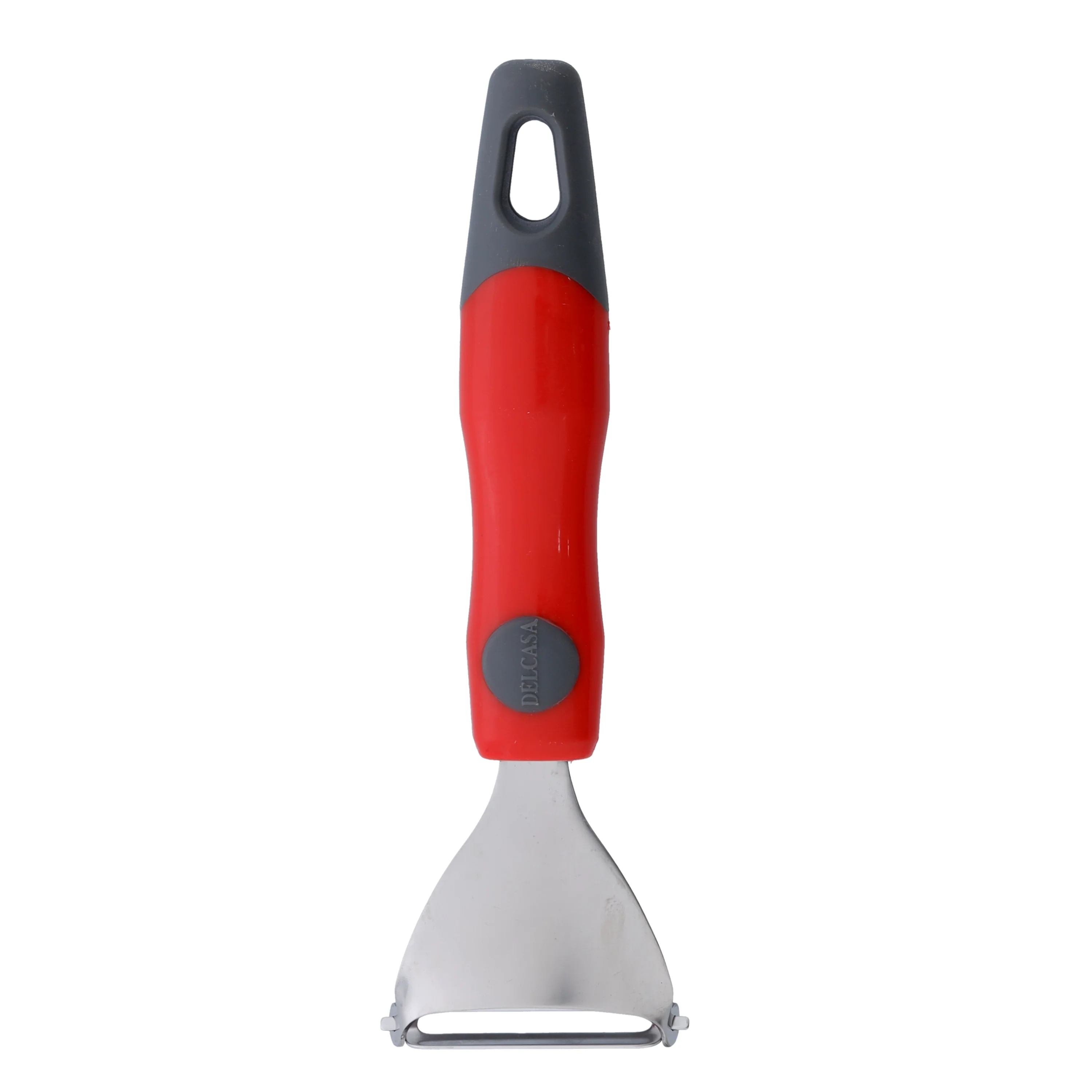 Delcasa DC1921 Stainless Steel Triangle Peeler| stainless steel blade & strong PP handle| Lightweight, dishwasher safe, hassle-free construction for easy peeling|
