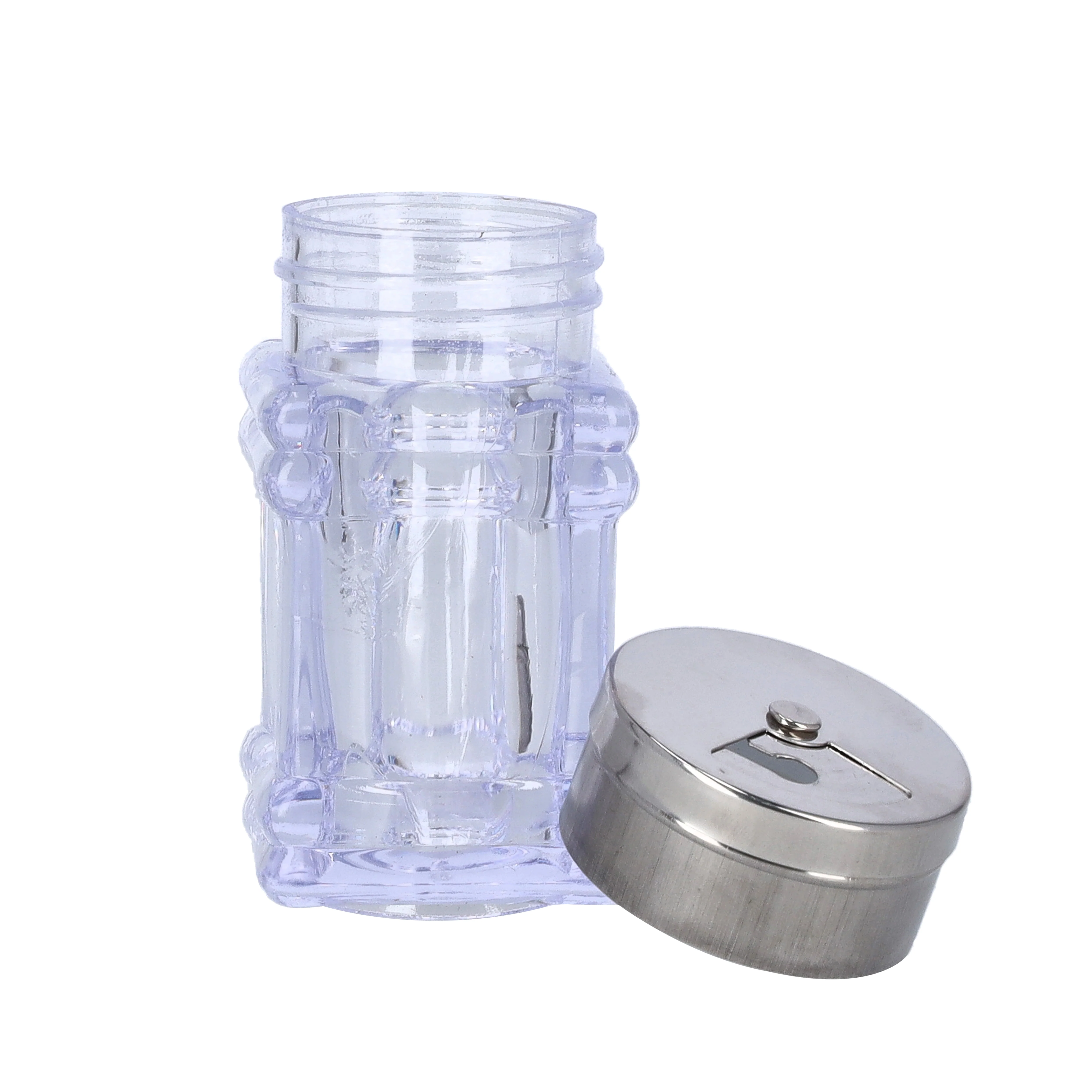 Delcasa DC1955 Twister Saltshaker| stainless steel lid with transparent body and easy seasoning control| modern design & durable design for everyday kitchen use| - Image 5