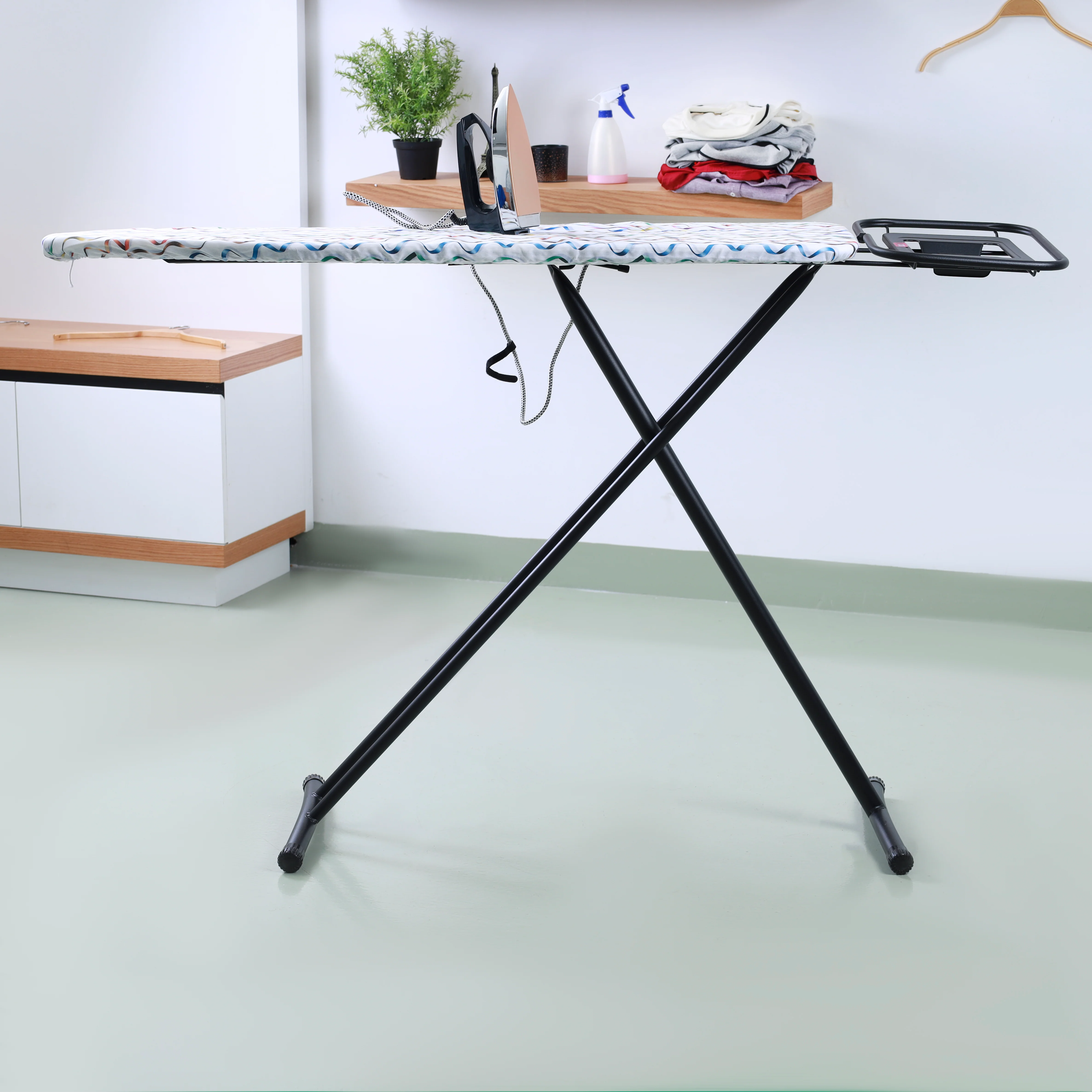 Delcasa DC1979 Vibgyor Ironing Board| foldable stand for daily use & Strong frame ensures stability| provides smooth ironing surface & easy storage convenience| - Image 3
