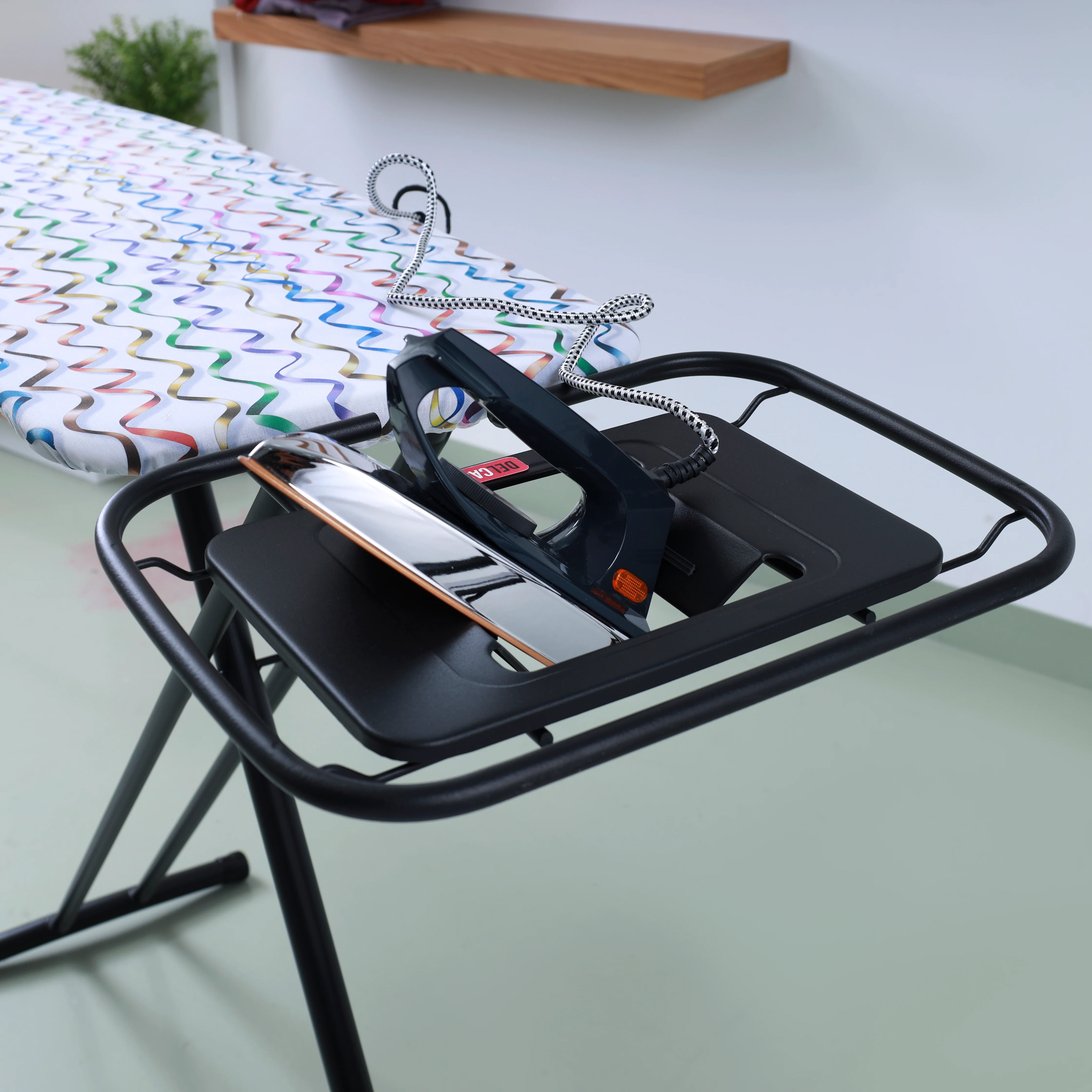 Delcasa DC1979 Vibgyor Ironing Board| foldable stand for daily use & Strong frame ensures stability| provides smooth ironing surface & easy storage convenience| - Image 4