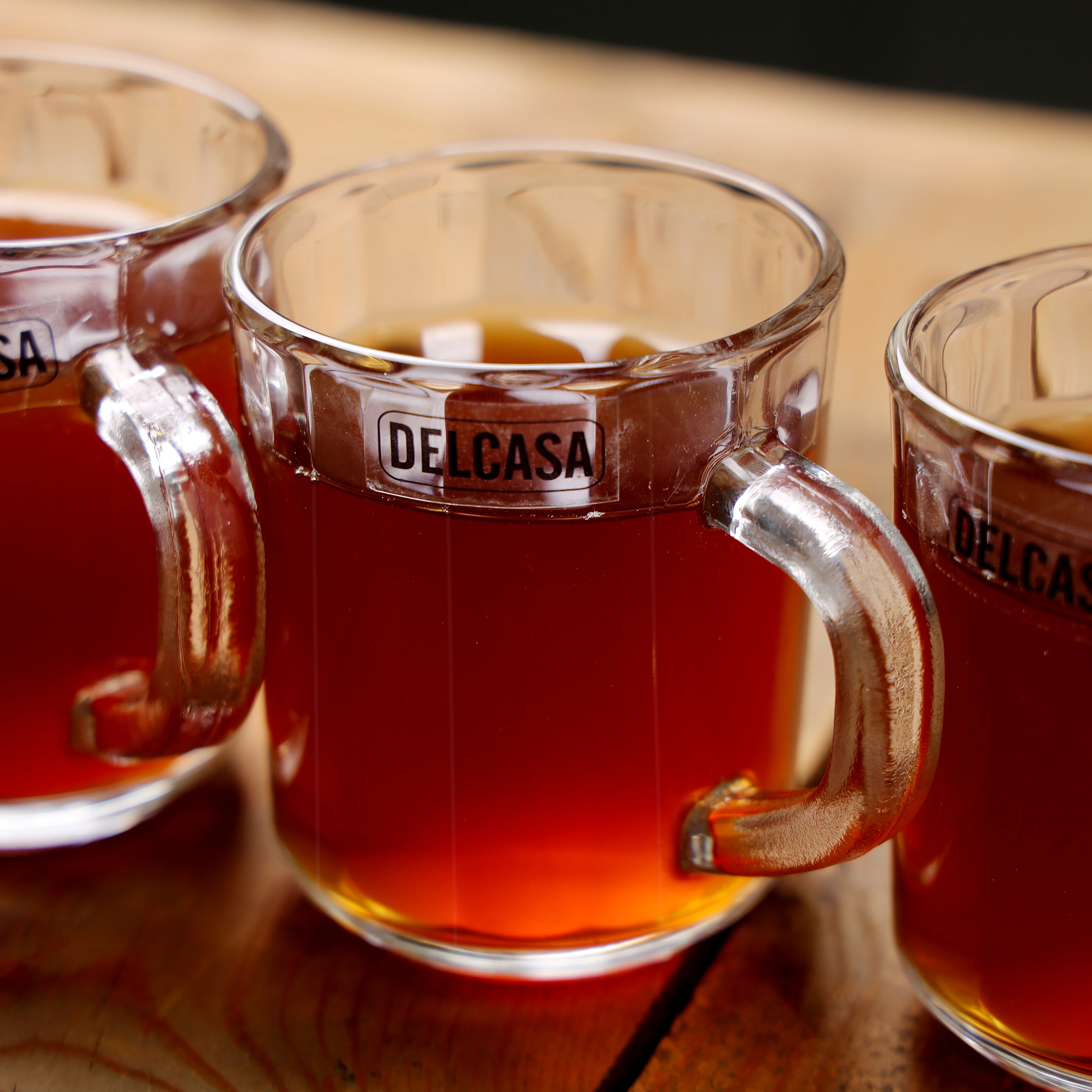 Delcasa DC2067 6 PCS Glass Mug Set| 220ml premium clear lead-free glass mugs designed for durability| everyday use, & elegant serving of hot and cold beverages| - Image 3