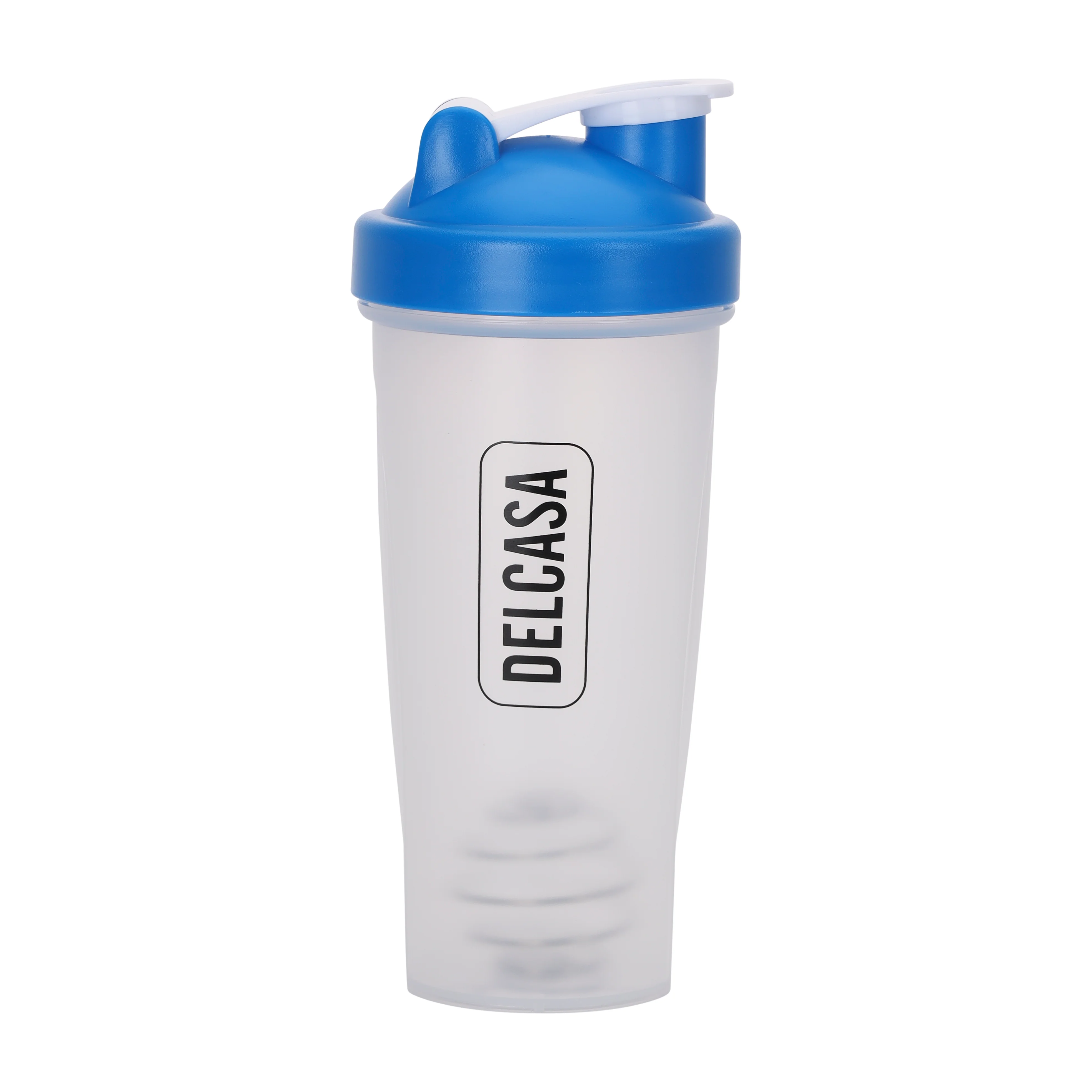 Delcasa DC2104 600ml Shaker Bottle| Leak-Proof Protein Mixing Bottle with 304 stainless steel ball| durable PP body, portable gym and fitness use for daily use|
