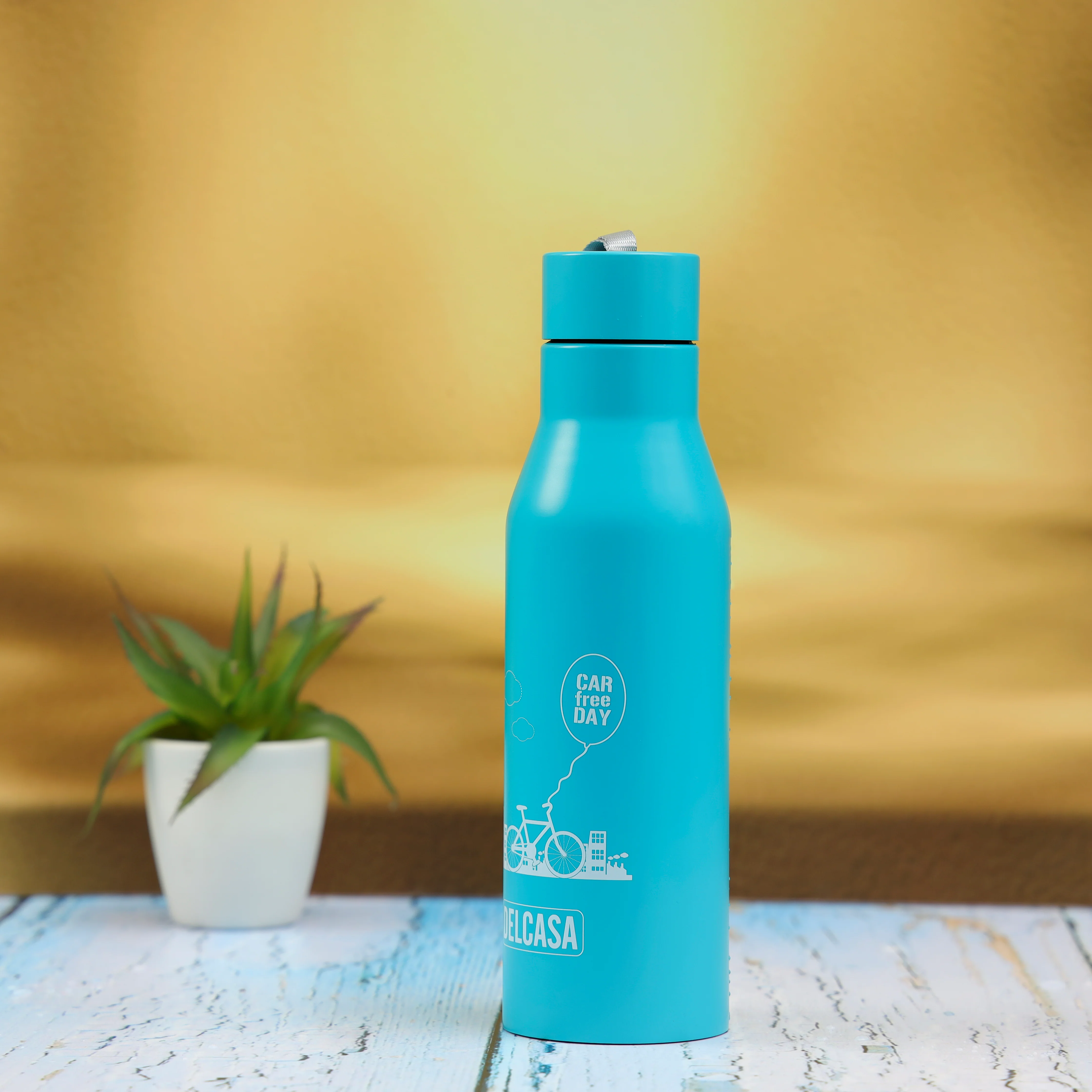 Delcasa DC2163 950ML Vacuum Bottle | stainless steel body, double wall insulation, hot and cold retention| for keeping beverages fresh and at ideal temperature| - Image 2