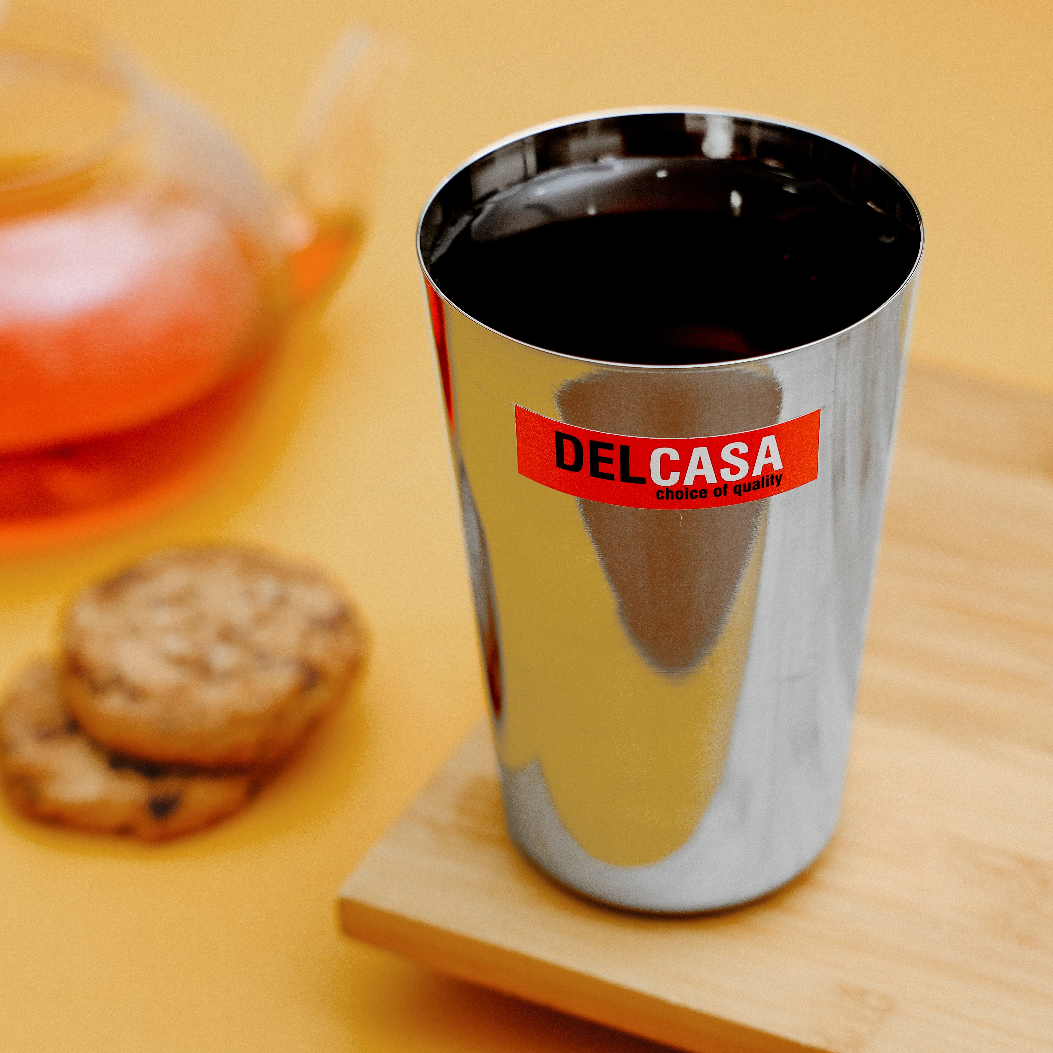 Delcasa DC2203 Stainless Steel Plain Glass| features food-grade durable steel & dishwasher-safe | Smooth Plain Finish, rust resistance and easy-clean Daily use| - Image 3