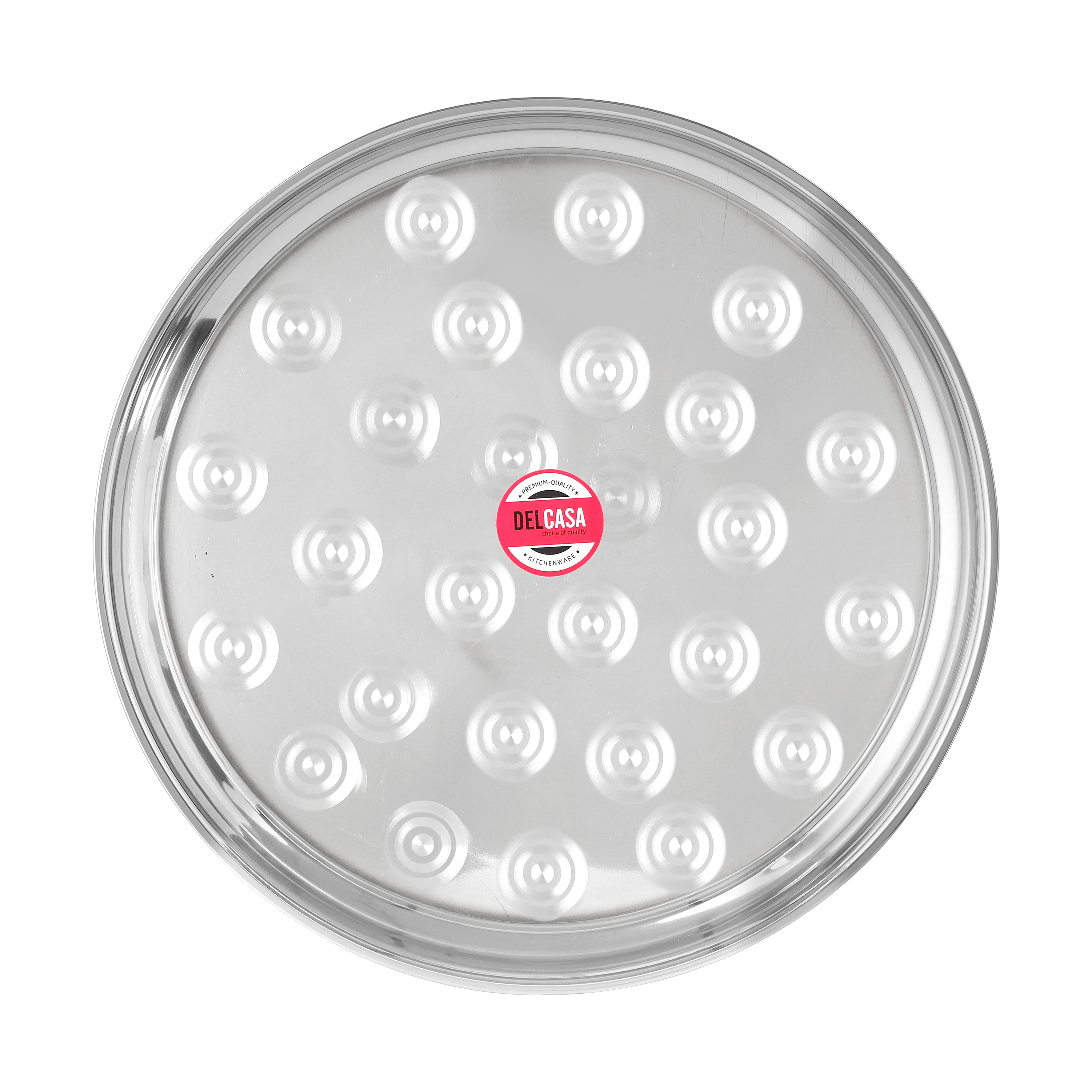 Delcasa DC2207 Stainless Steel Group Serving Tray| made from durable stainless steel with sturdy heavy 22-gauge thickness| dishwasher safe and easy to maintain|