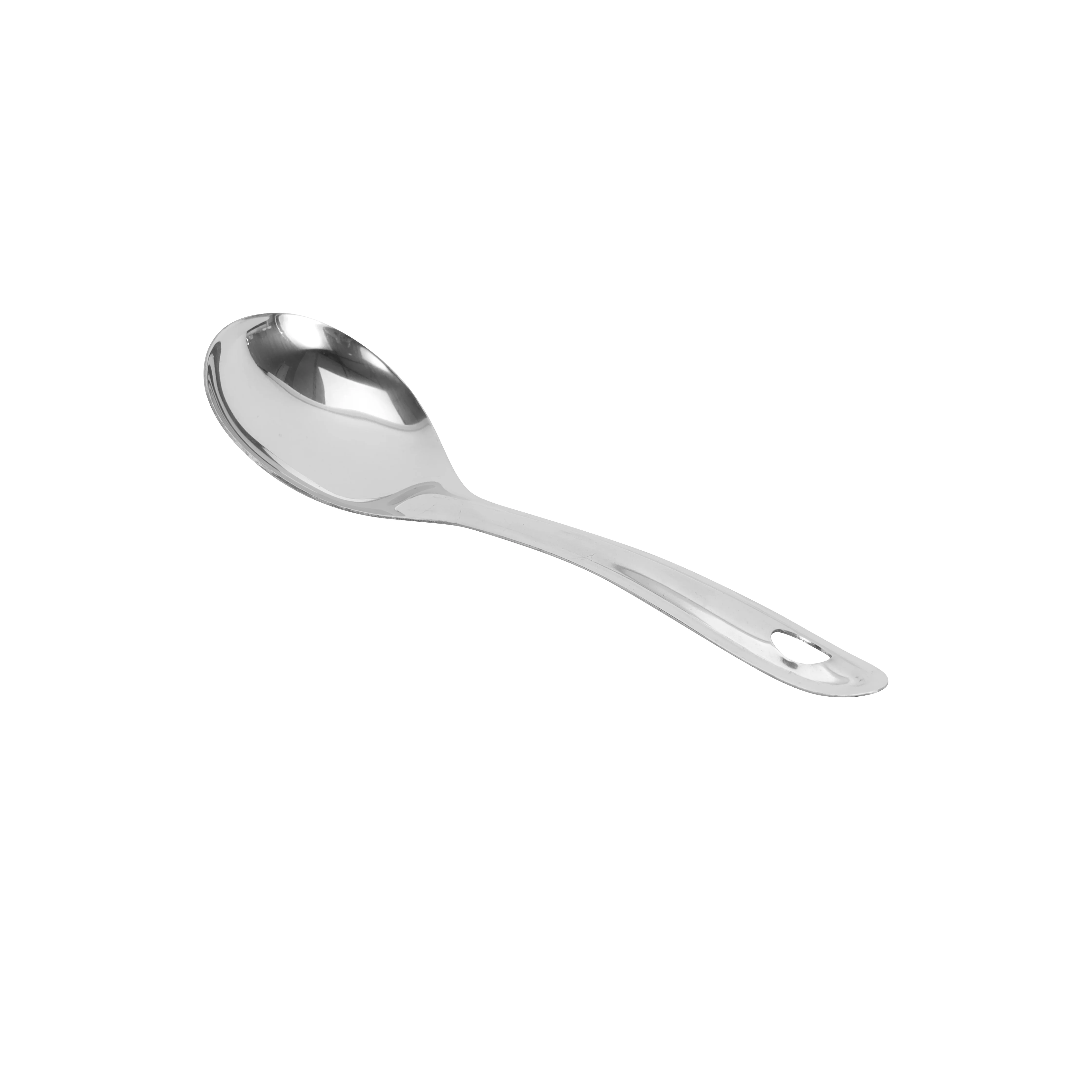 Delcasa DC2257 Stainless Steel Oval Spoon| Durable Kitchen Spoon with Anti-Rust Finish| Lightweight Handle & Strong Steel Build for Daily Cooking in All Kitchen|