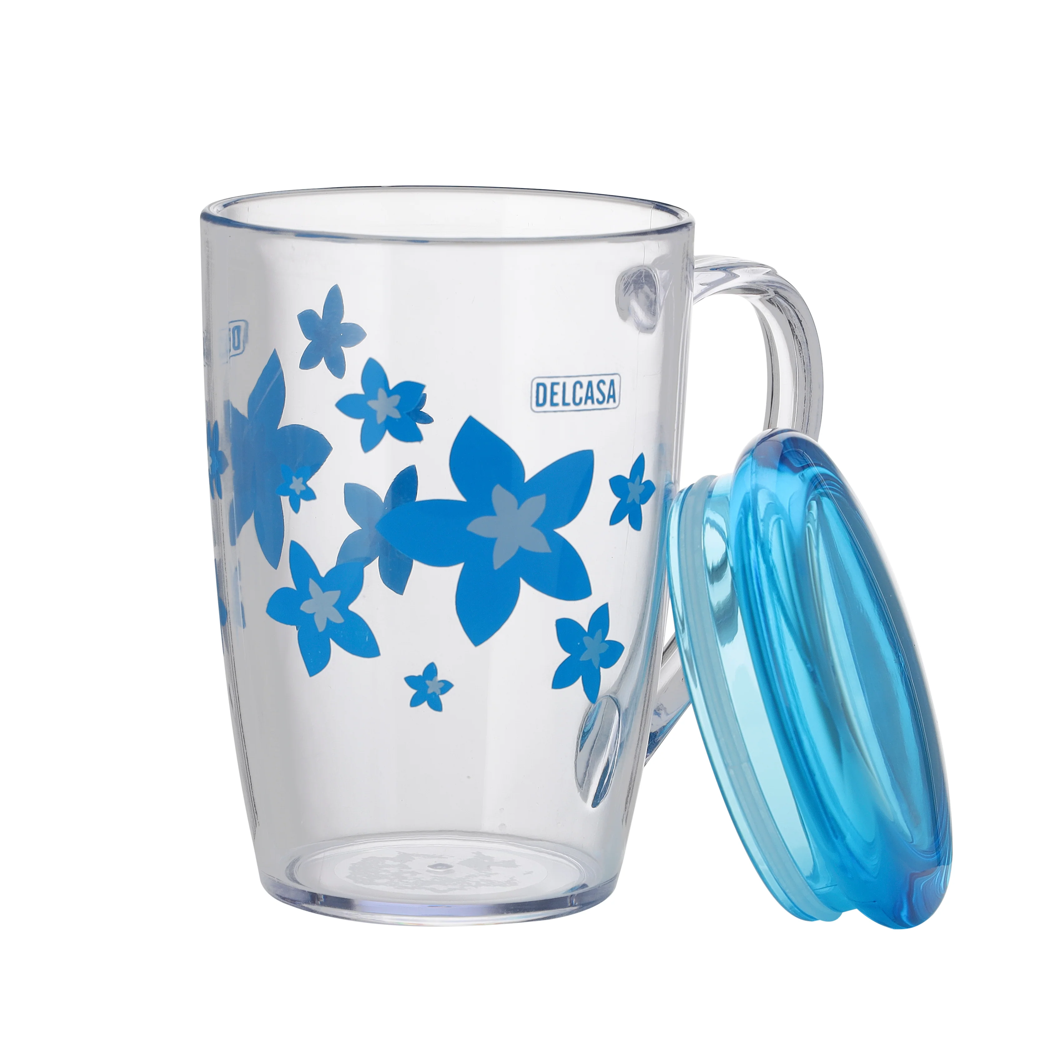 Delcasa DC2341 Plastic Water Cup| made from premium AS plastic with 100% food grade material| strong handle for easy hold, elegant design, lightweight & durable| - Image 5