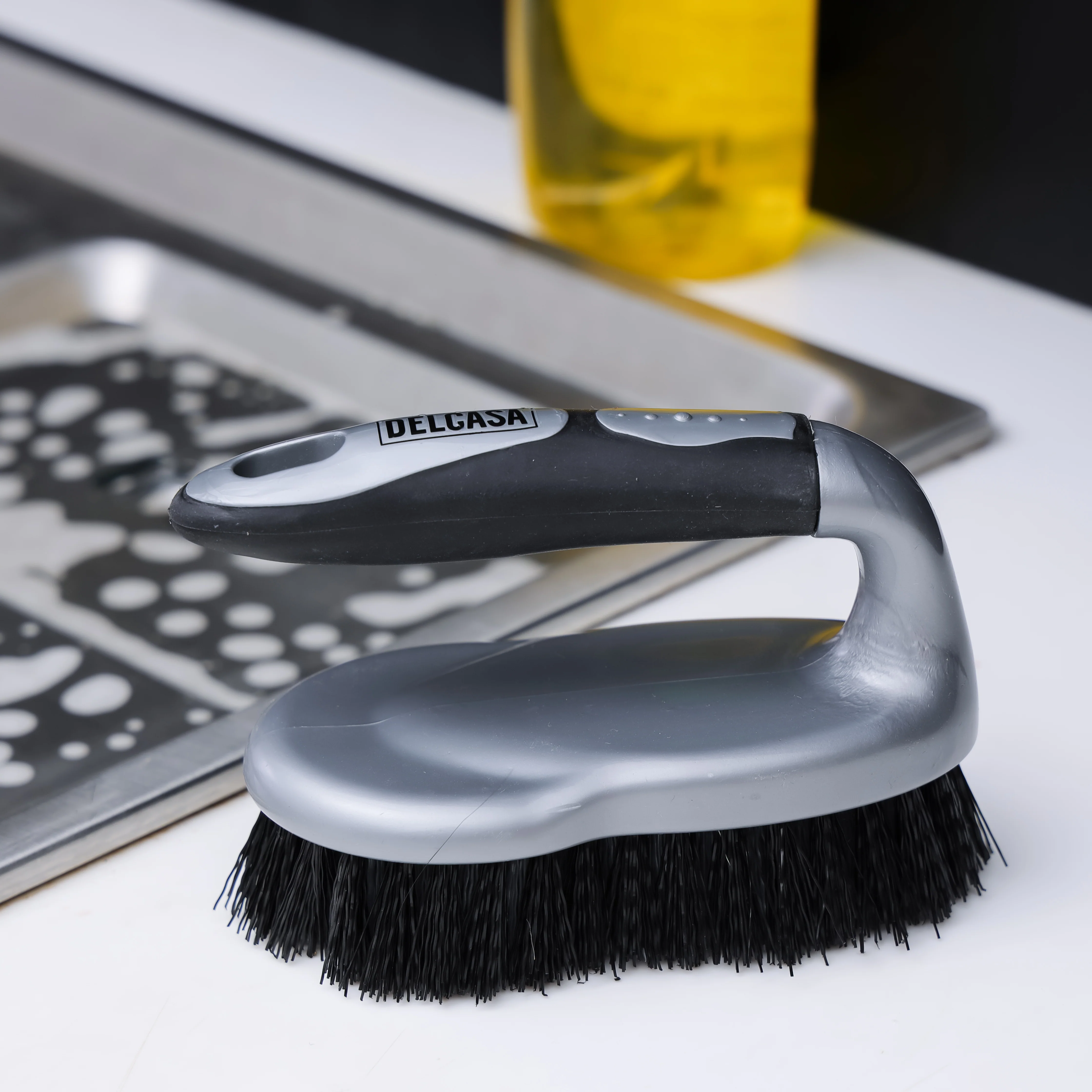 Delcasa DC2399 Floor/Dish Brush| made from durable PP & TPR material for long-lasting use| highly durable bristles with elegant design, floor & surface cleaning| - Image 3