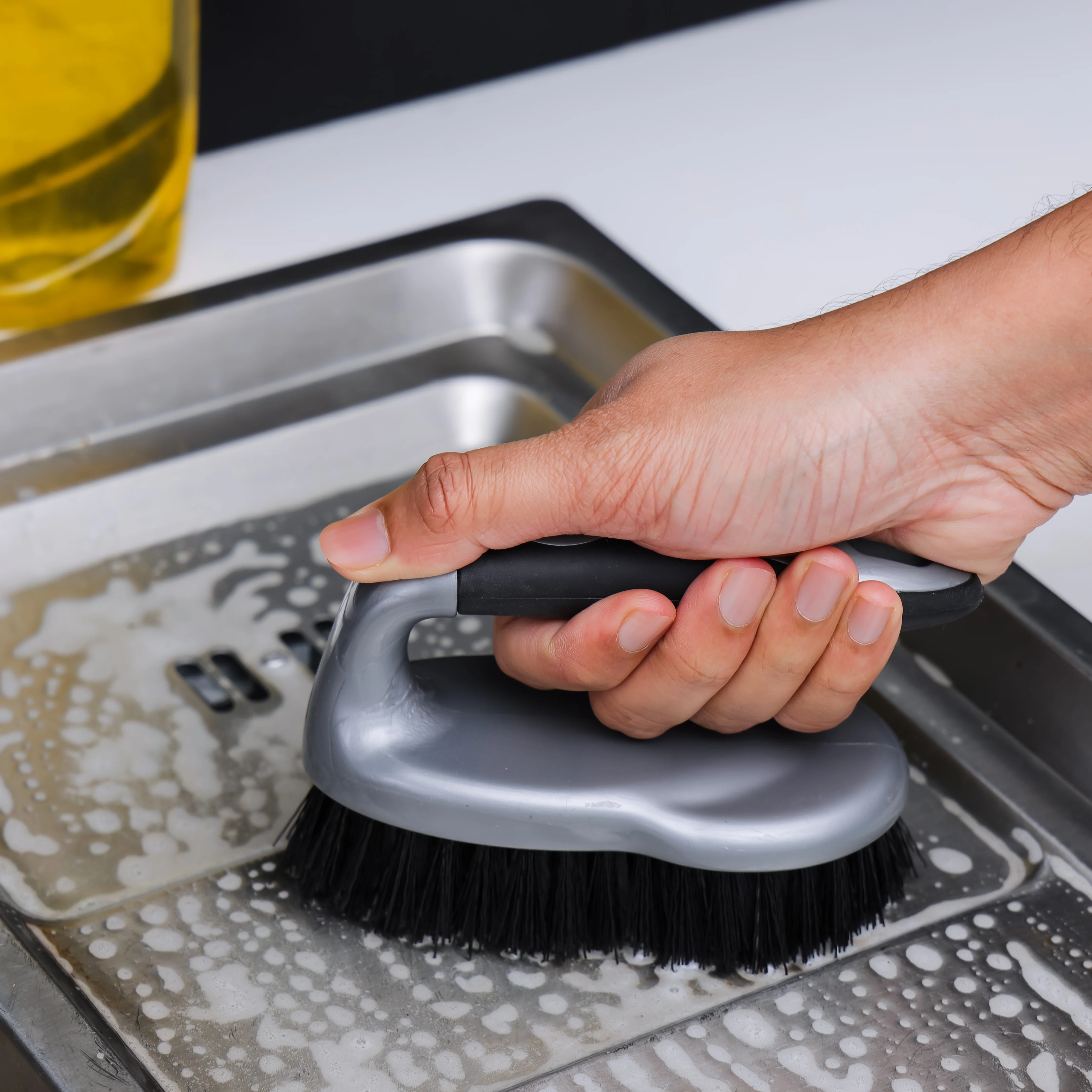 Delcasa DC2399 Floor/Dish Brush| made from durable PP & TPR material for long-lasting use| highly durable bristles with elegant design, floor & surface cleaning| - Image 4