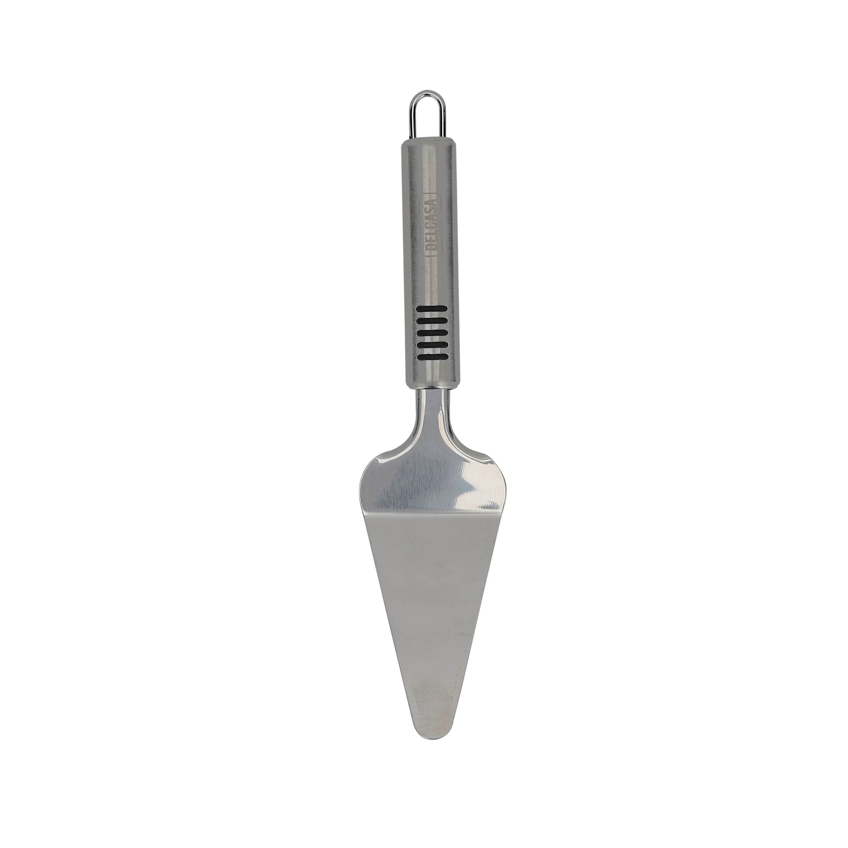Delcasa DC2424 Stainless Steel Cake Turner| durable stainless-steel blade with TPR handle| Lightweight, easy to clean and food-grade, perfect for serving cakes|