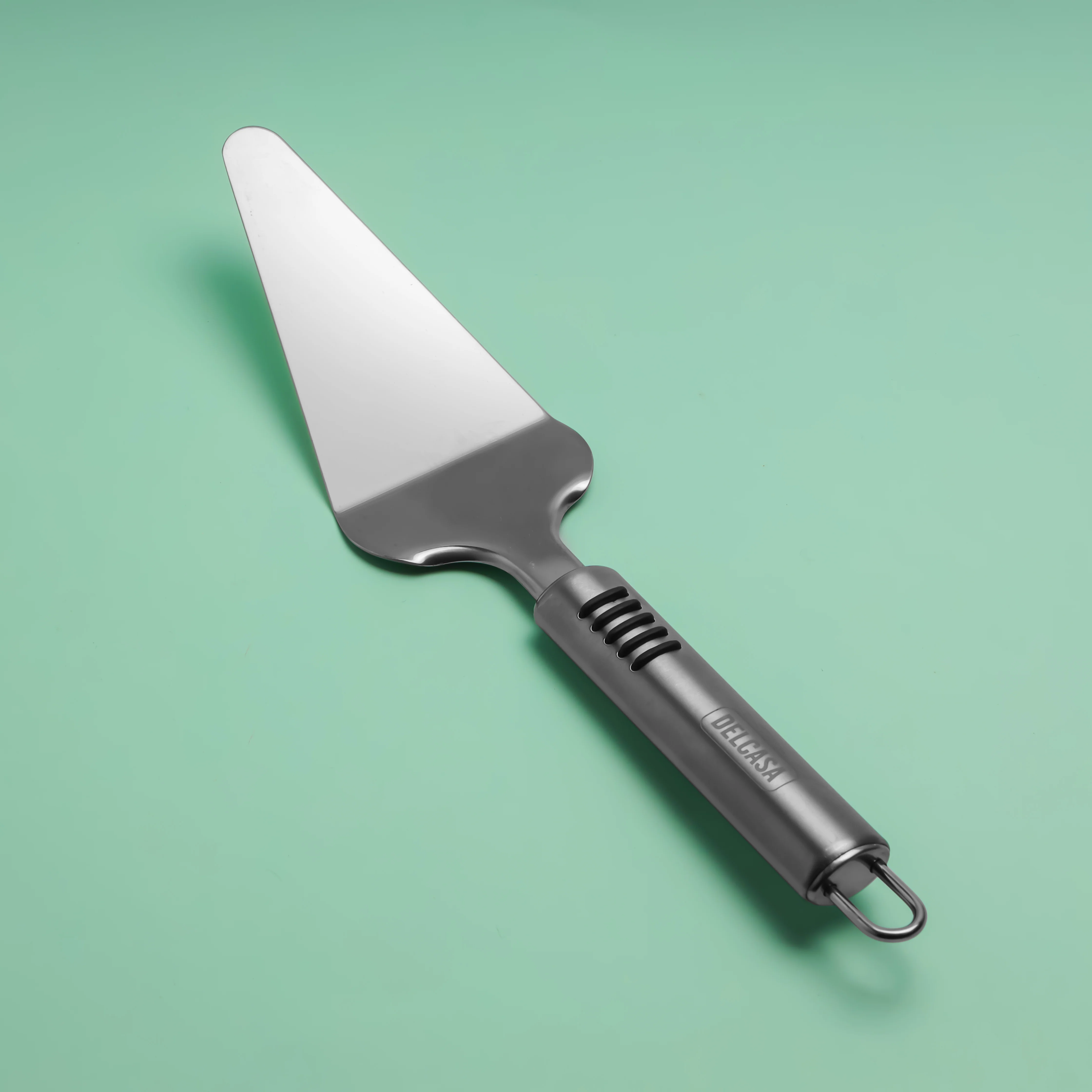 Delcasa DC2424 Stainless Steel Cake Turner| durable stainless-steel blade with TPR handle| Lightweight, easy to clean and food-grade, perfect for serving cakes| - Image 2