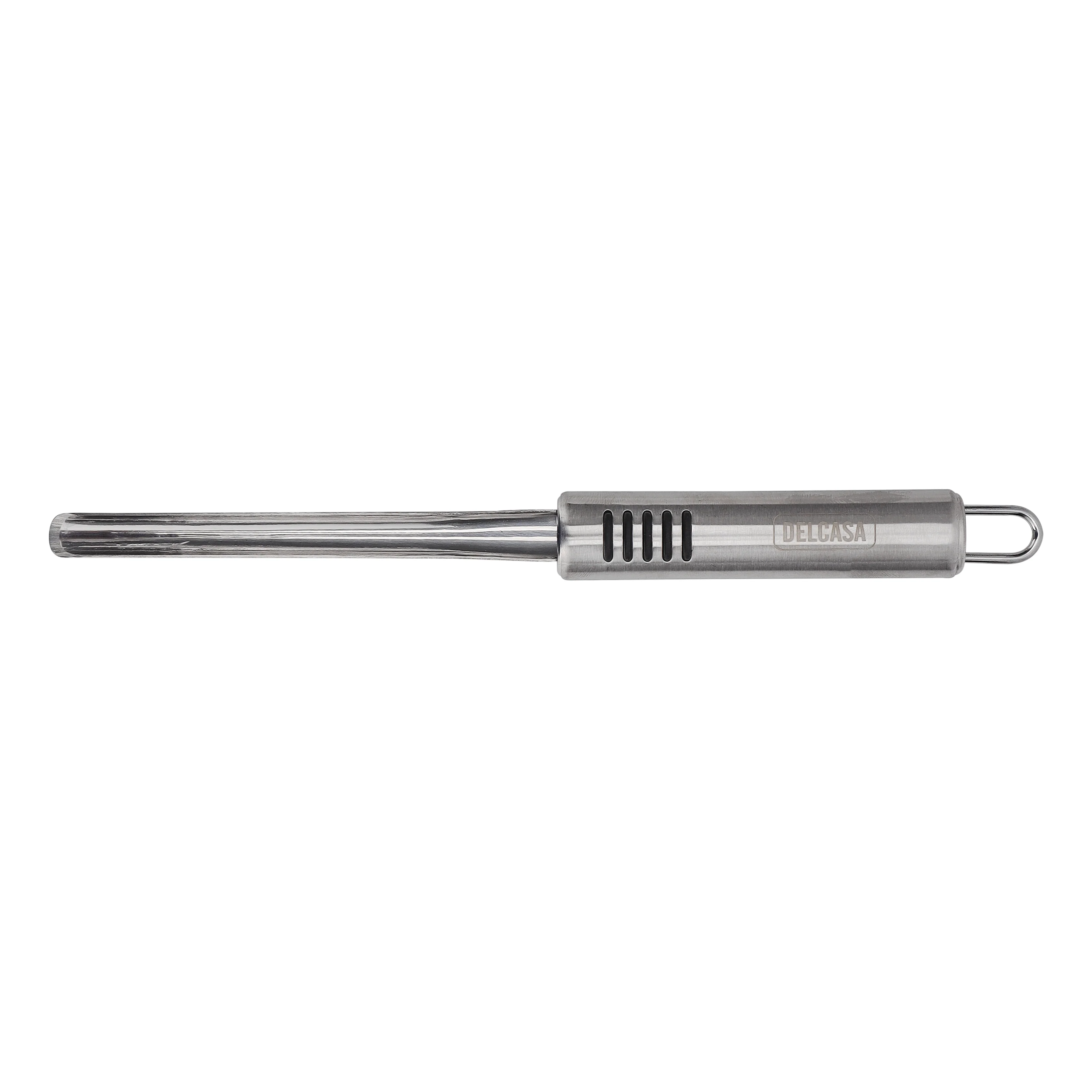 Delcasa DC2425 Stainless Steel Zucchini Corer| durable TPR handle offers ergonomic grip and food-grade stainless steel with lightweight build and easy cleaning|