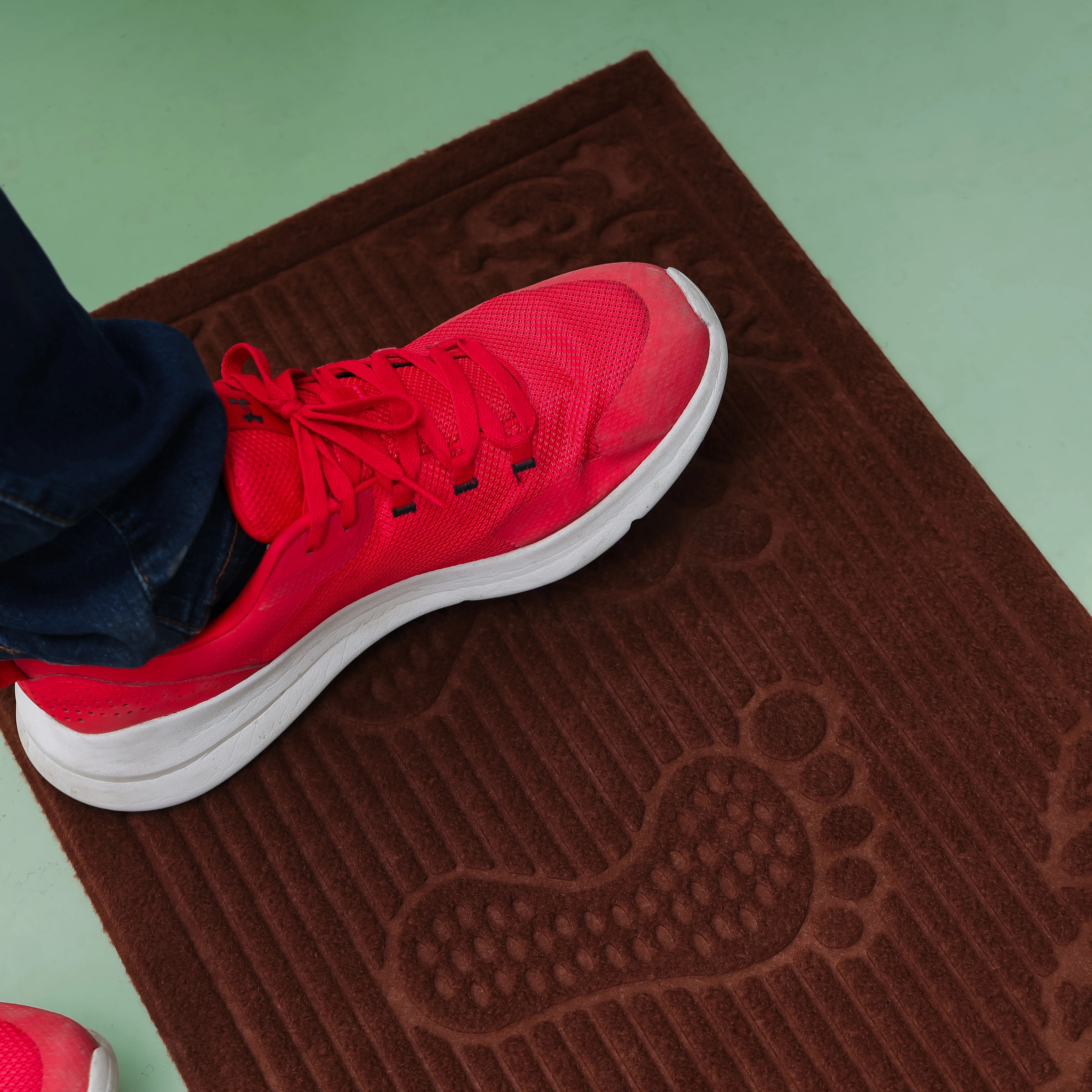Delcasa DC2493 Door Mat| durable polyester surface and anti-slip rubber backing| ideal for indoor & outdoor use, fade resistant and easy to clean for daily use| - Image 4