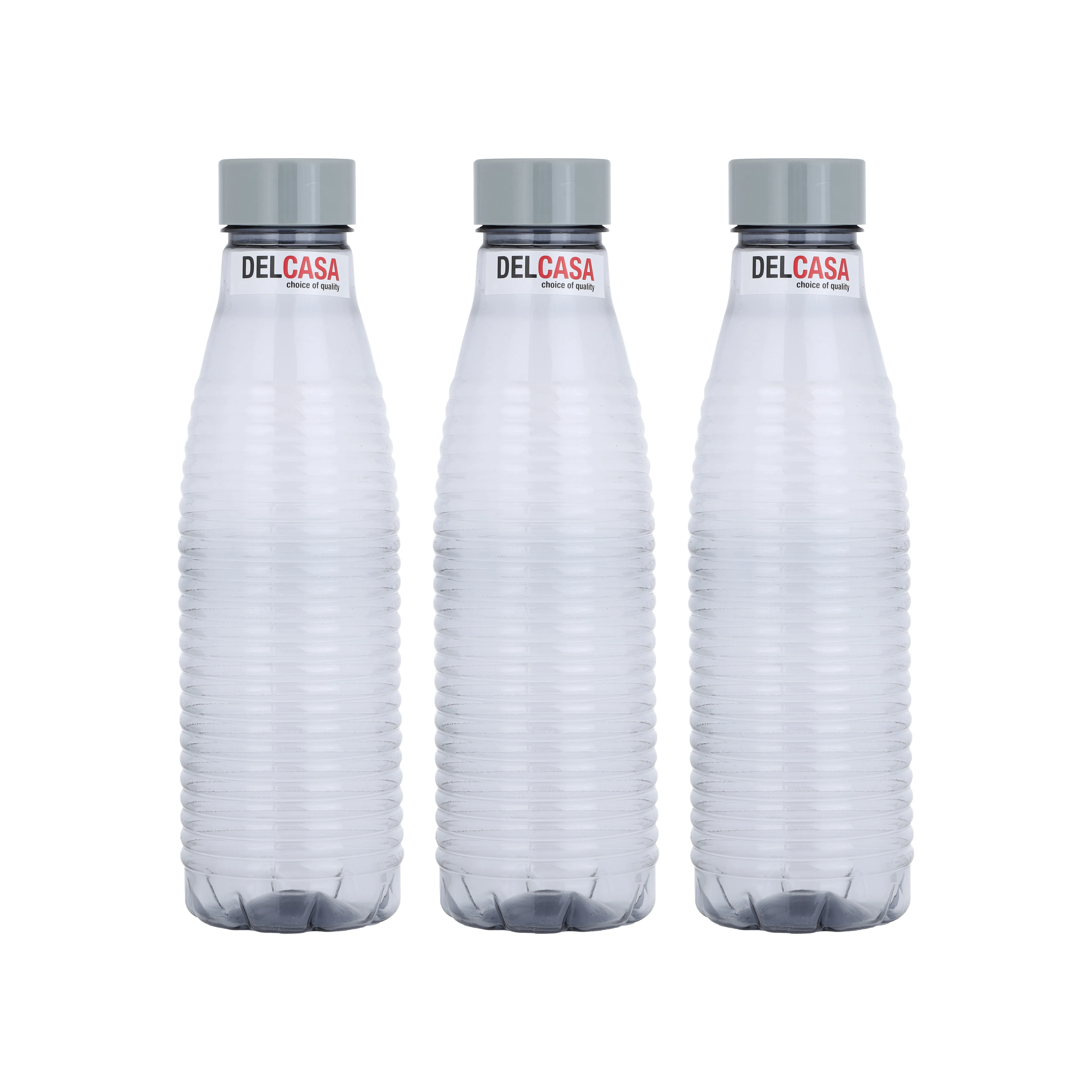 Delcasa DC2736 3PCS Spiral Water Bottle Set | made of durable PET, leak proof and freezer-safe| dishwasher friendly, lightweight, stylish, ideal for daily use|