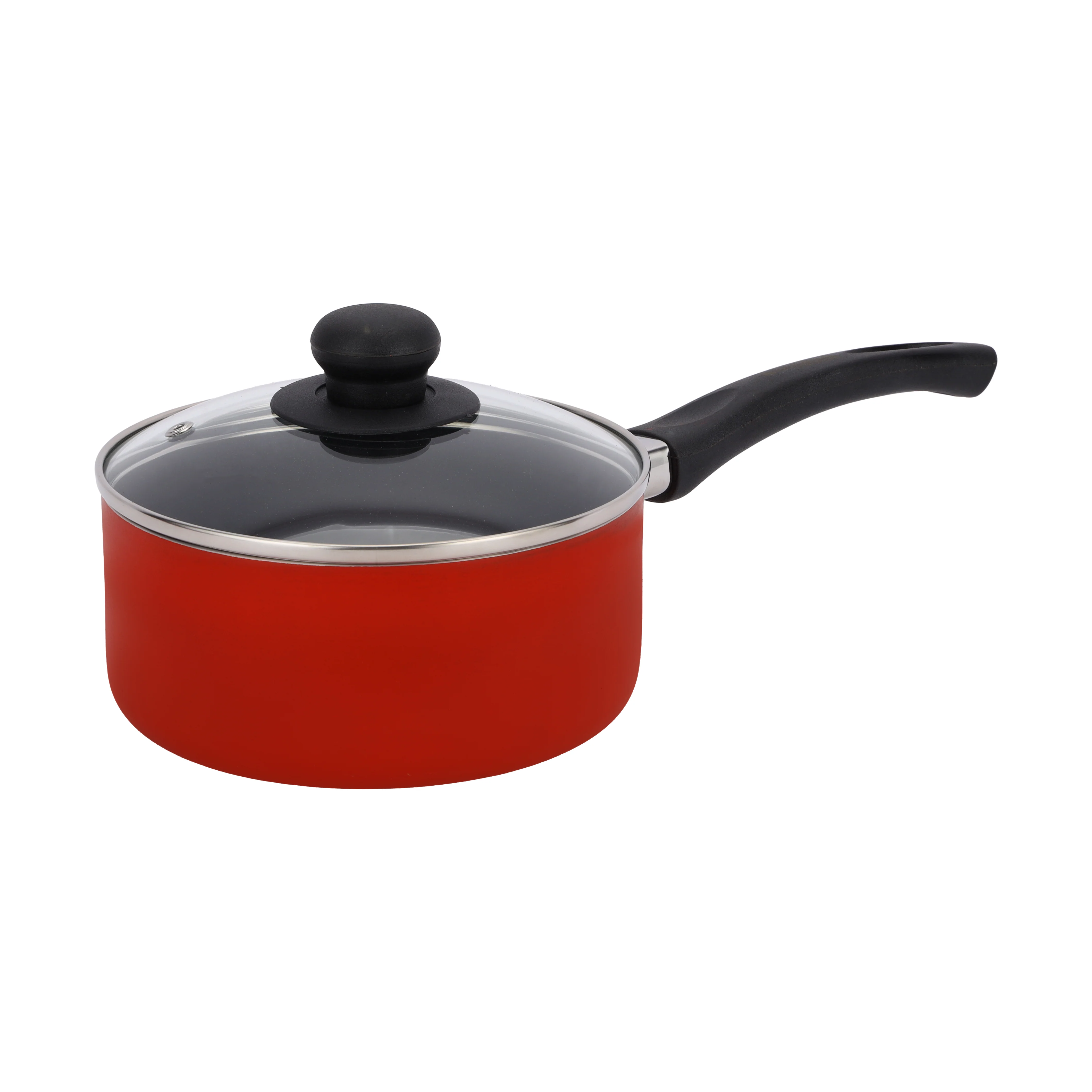 Delcasa DC2898 3PCS Non-Stick Cookware Set| 24cm frypan and 16cm saucepan with glass lid| aluminium body, double layer coating, heat resistant & bakelite handle| - Image 2