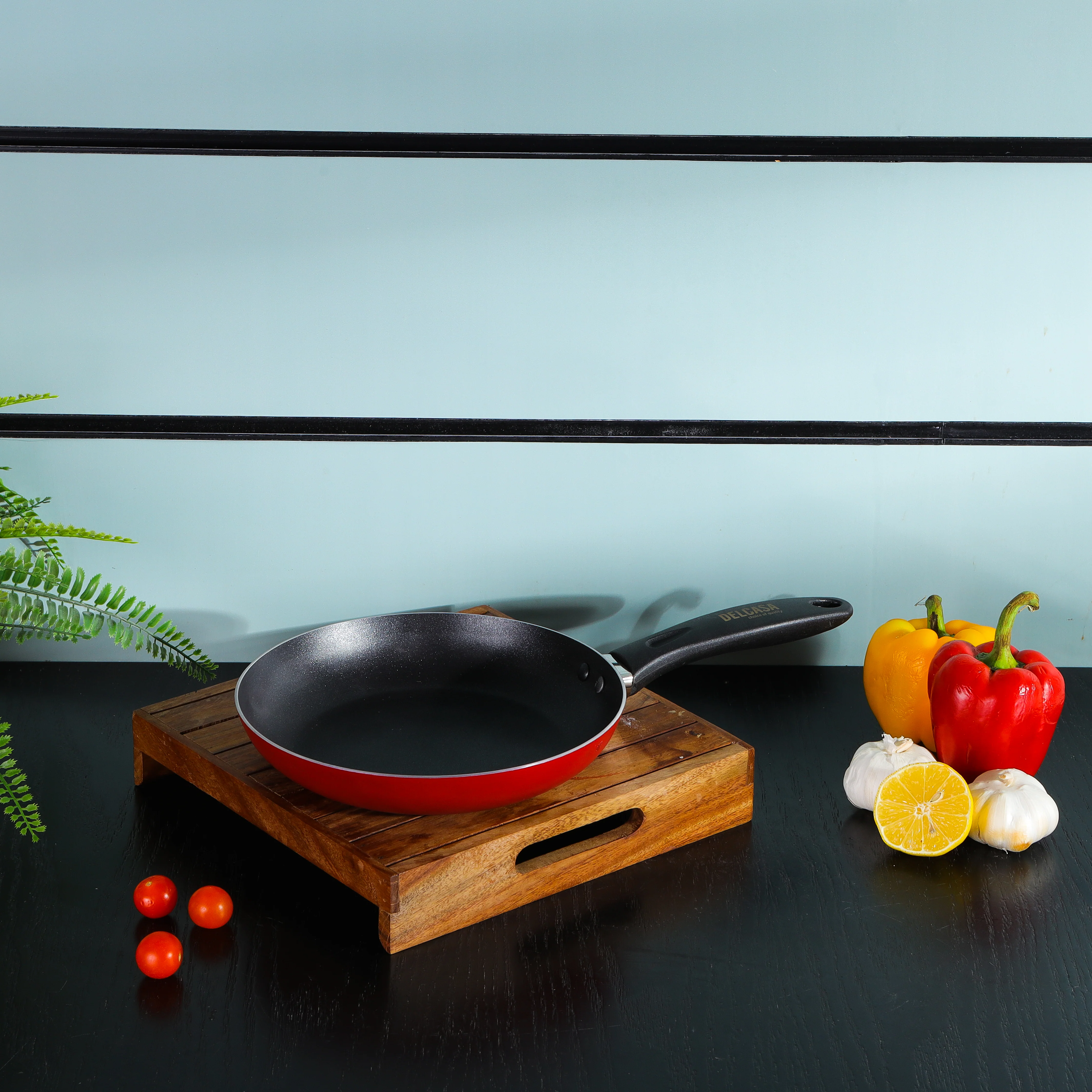 Delcasa DC2910 Nonstick Frypan 22–30CM| heavy gauge aluminium body & durable non-stick coating| heat-resistant handle, and is ideal for efficient daily cooking| - Image 4