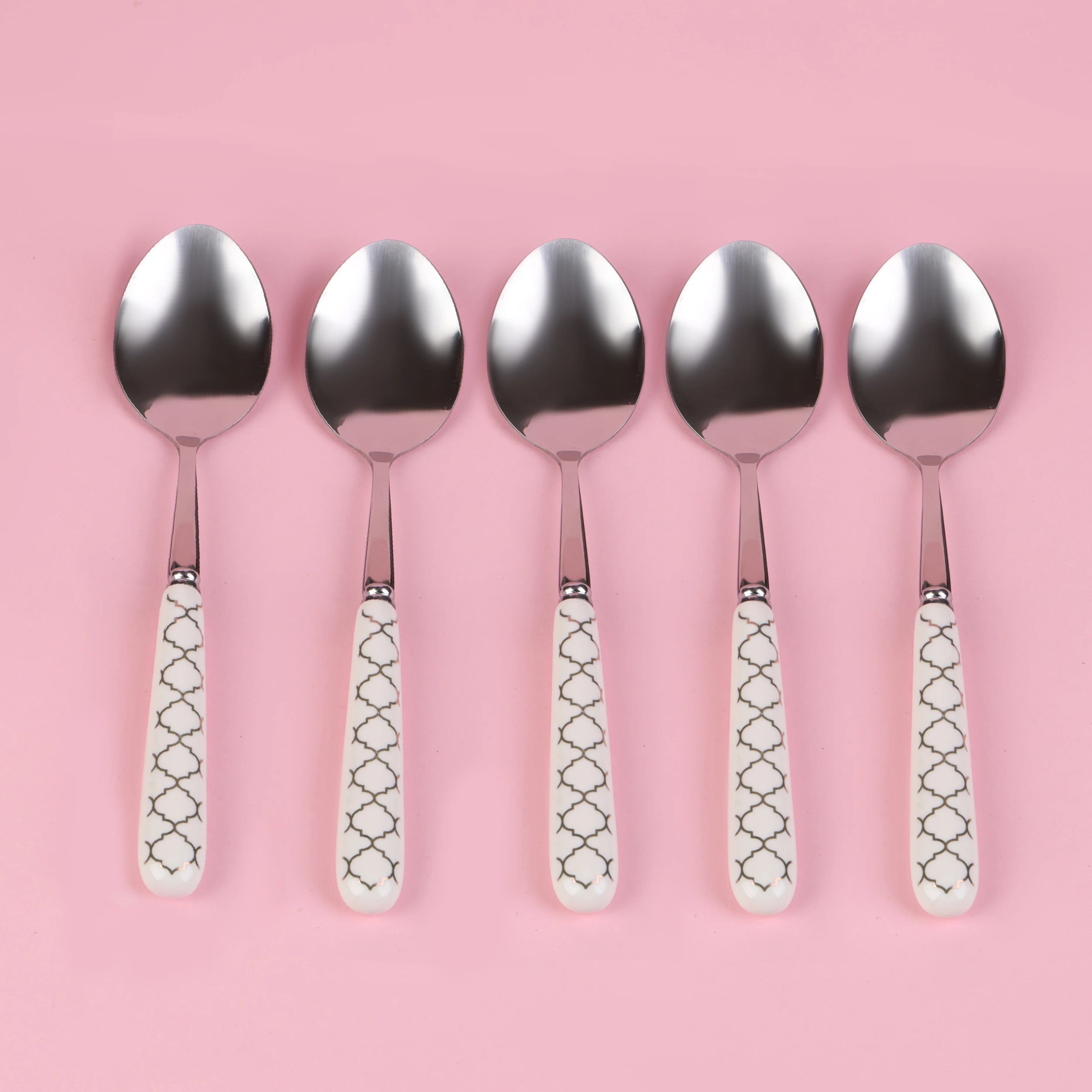 Delcasa DC2979 Stainless Steel Cutlery set | made from ceramic & stainless steel| Food grade, dishwasher safe, stylish, mark and stain resistant, for Daily Use| - Image 2