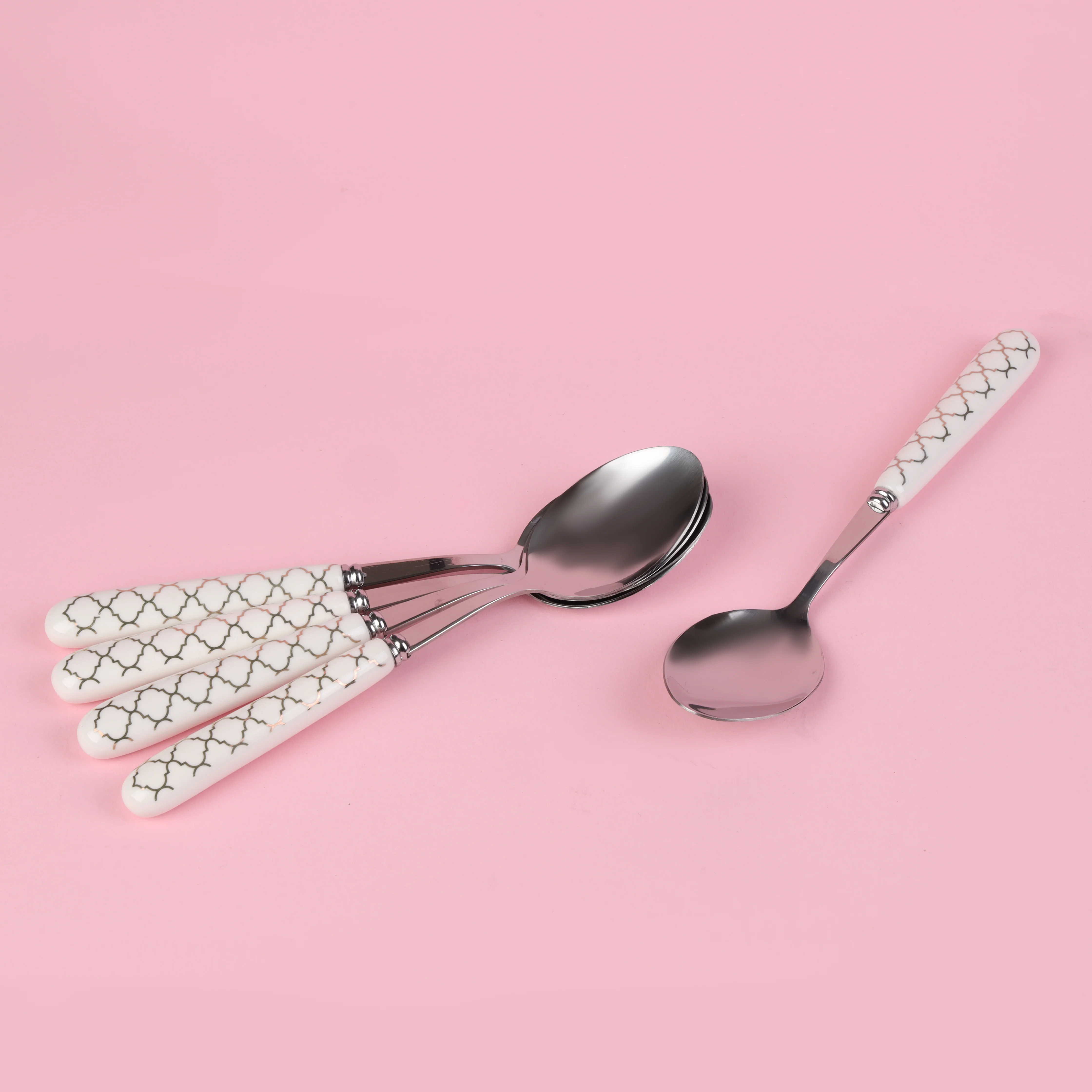 Delcasa DC2979 Stainless Steel Cutlery set | made from ceramic & stainless steel| Food grade, dishwasher safe, stylish, mark and stain resistant, for Daily Use| - Image 3