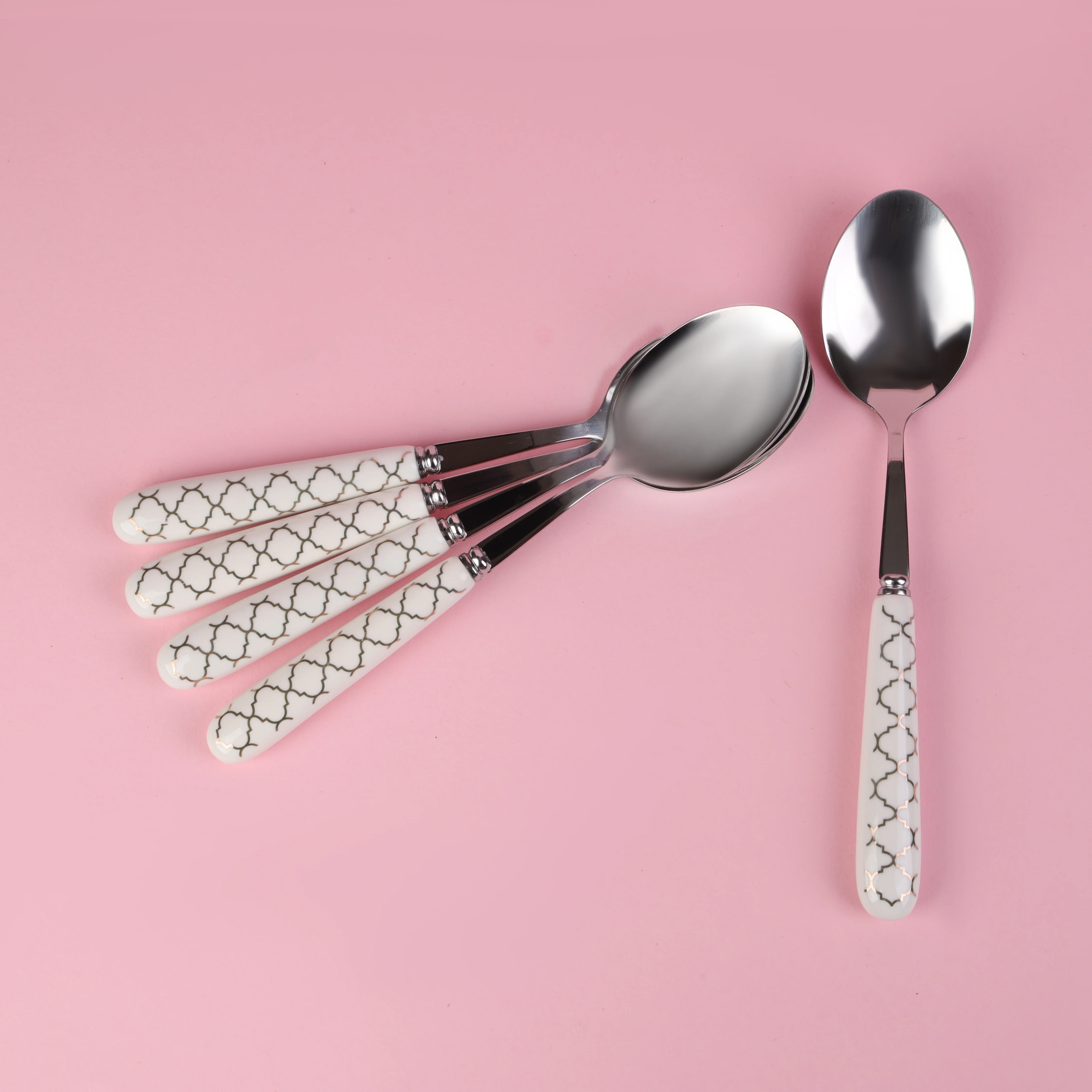 Delcasa DC2979 Stainless Steel Cutlery set | made from ceramic & stainless steel| Food grade, dishwasher safe, stylish, mark and stain resistant, for Daily Use| - Image 5