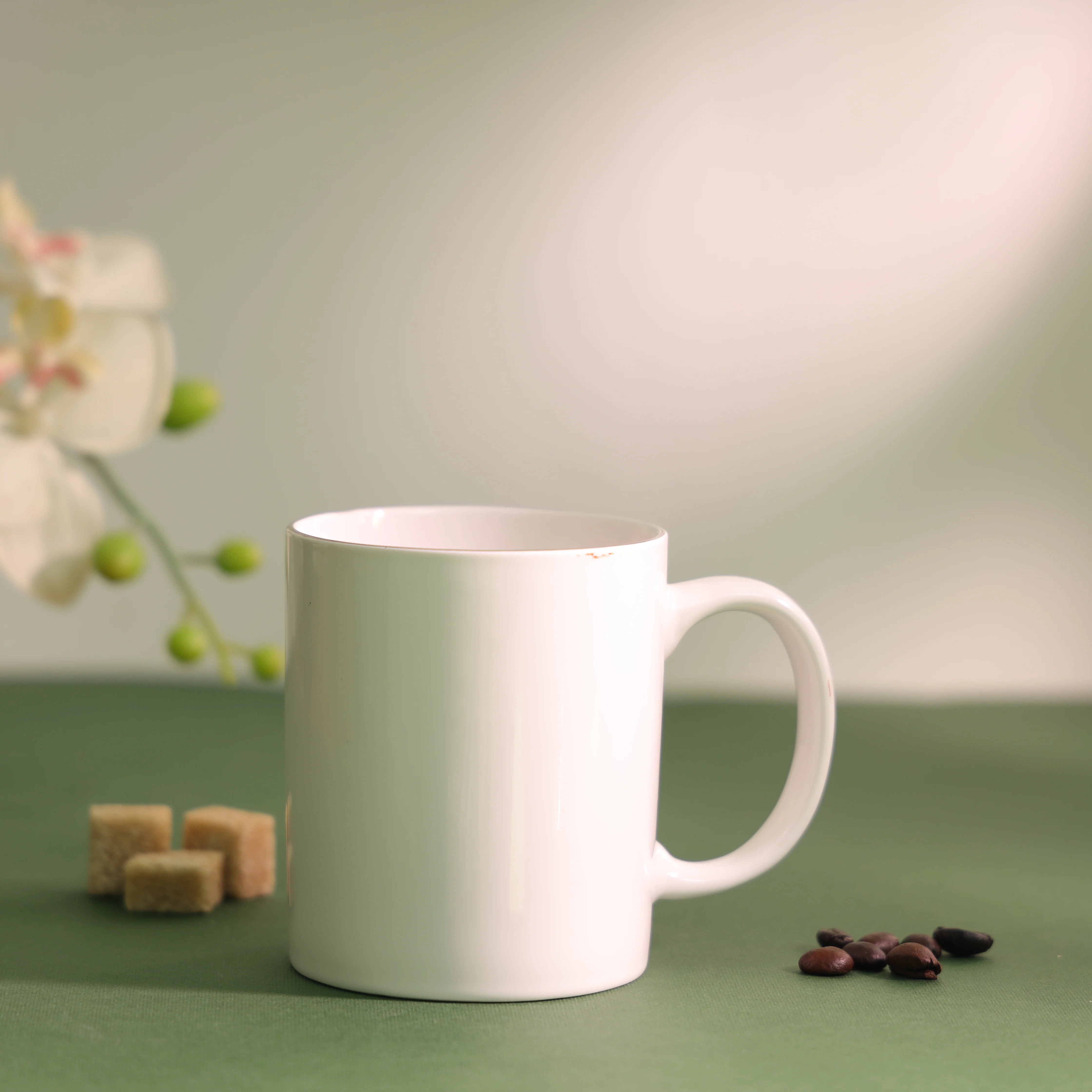 Delcasa DC3083 Ceramic Mug 350ML| premium ceramic coffee & tea mug with elegant design| lightweight body, durable design, dishwasher-safe finish & easy cleaning| - Image 3