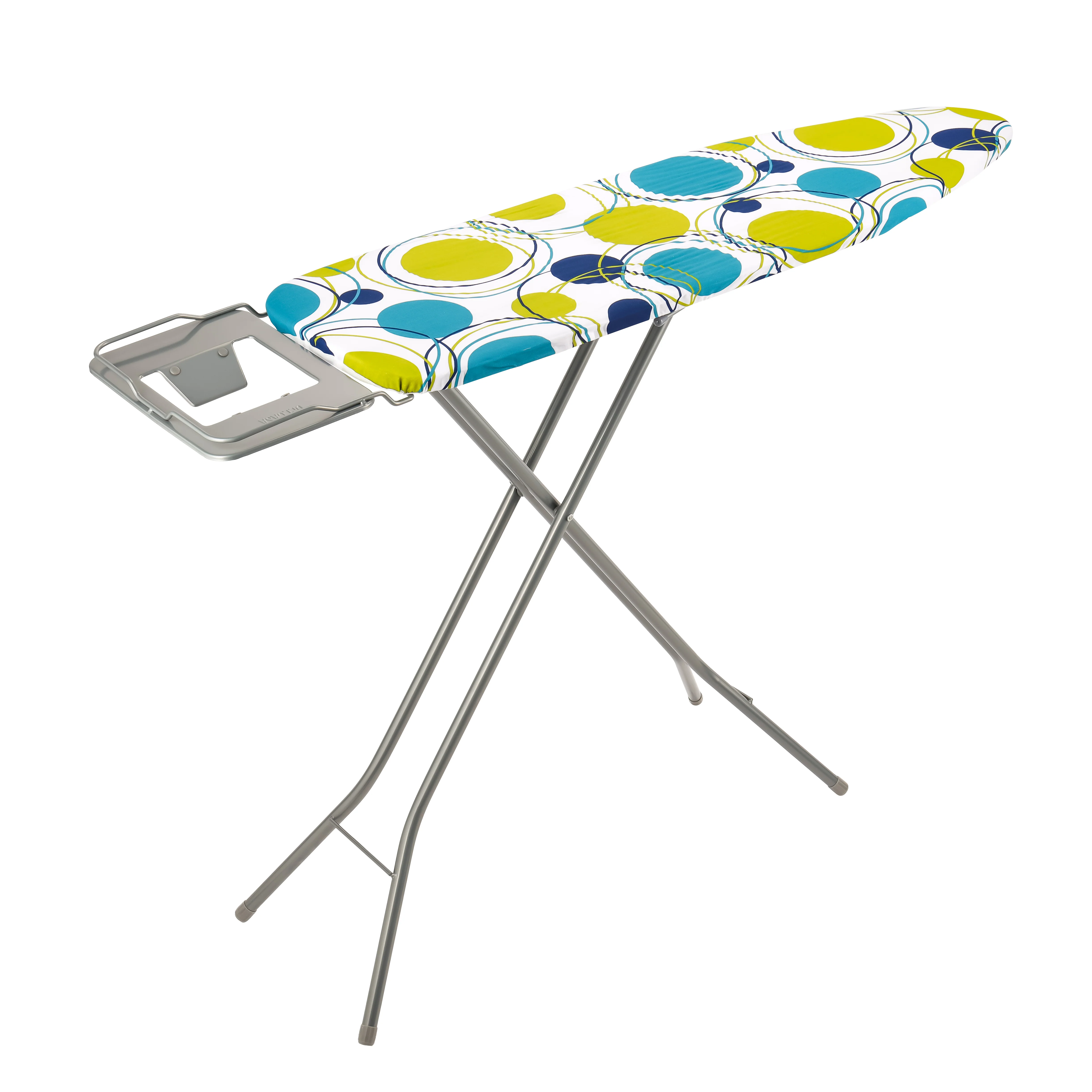 Delcasa DC3089 Ironing Board | Adjustable Height with Powder Coated Steel Frame| Cotton Cover with Foam Padding, Foldable Design and Safety Lock for Stable Use|