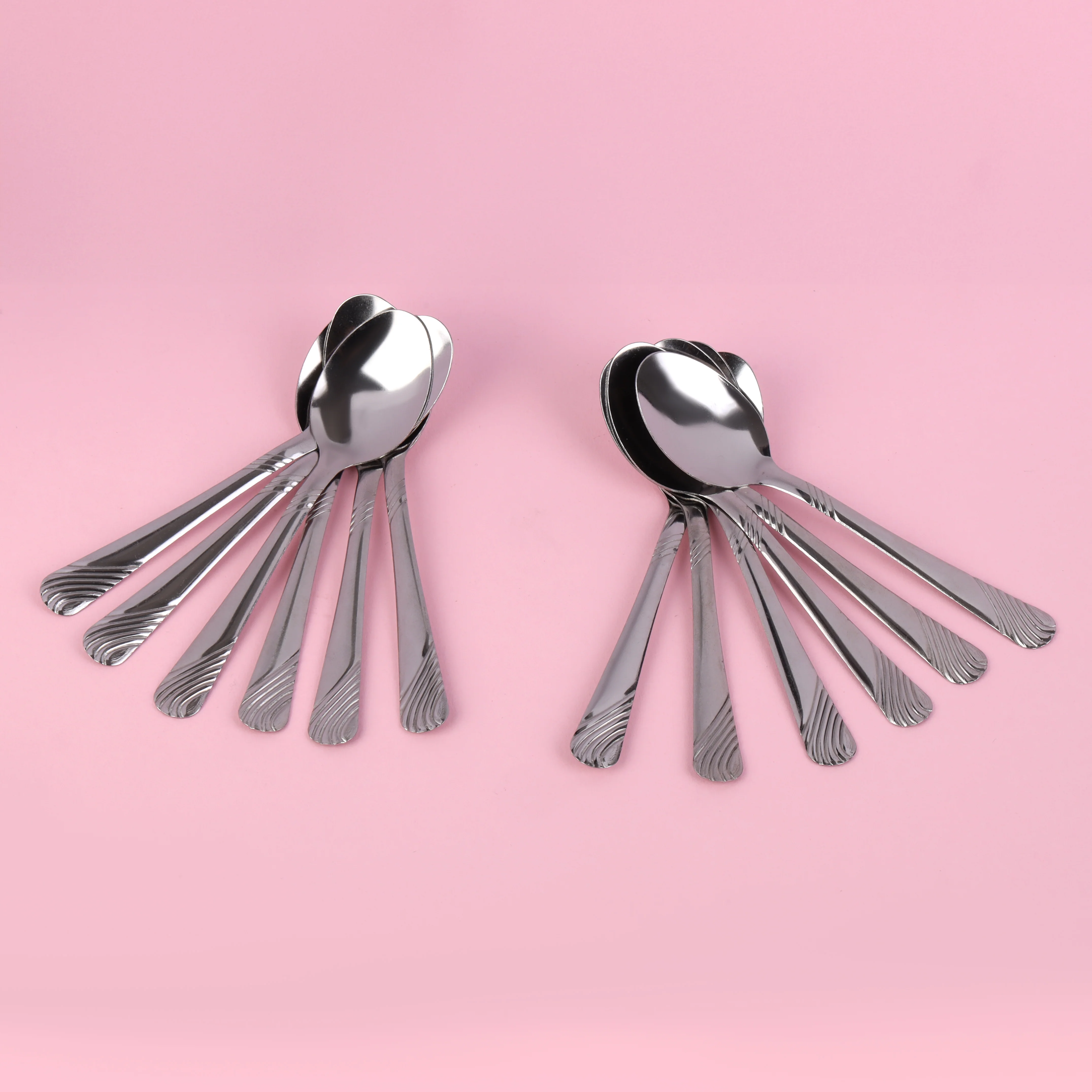 Delcasa DC3145 Stainless Steel Cutlery Set | Tablespoon, Fork and Teaspoon, Food-Grade Dishwasher-Safe Dining Set with Elegant Stain-Resistant Design for Homes| - Image 4