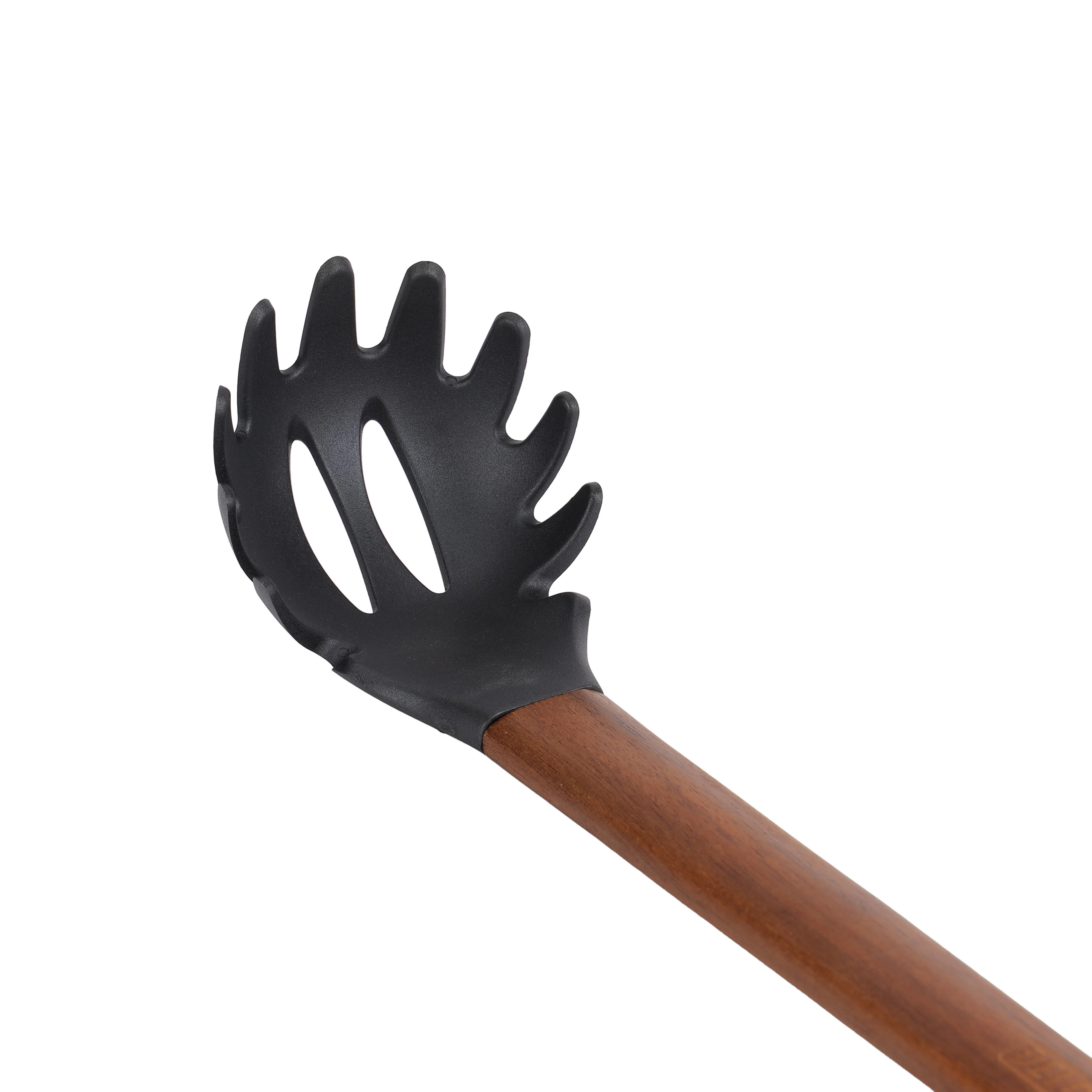 Delcasa DC3158 Nylon Spaghetti Server| Wooden Handle with Lightweight odor-resistant nylon pasta server| durable wooden handle for easy serving & daily cooking| - Image 5