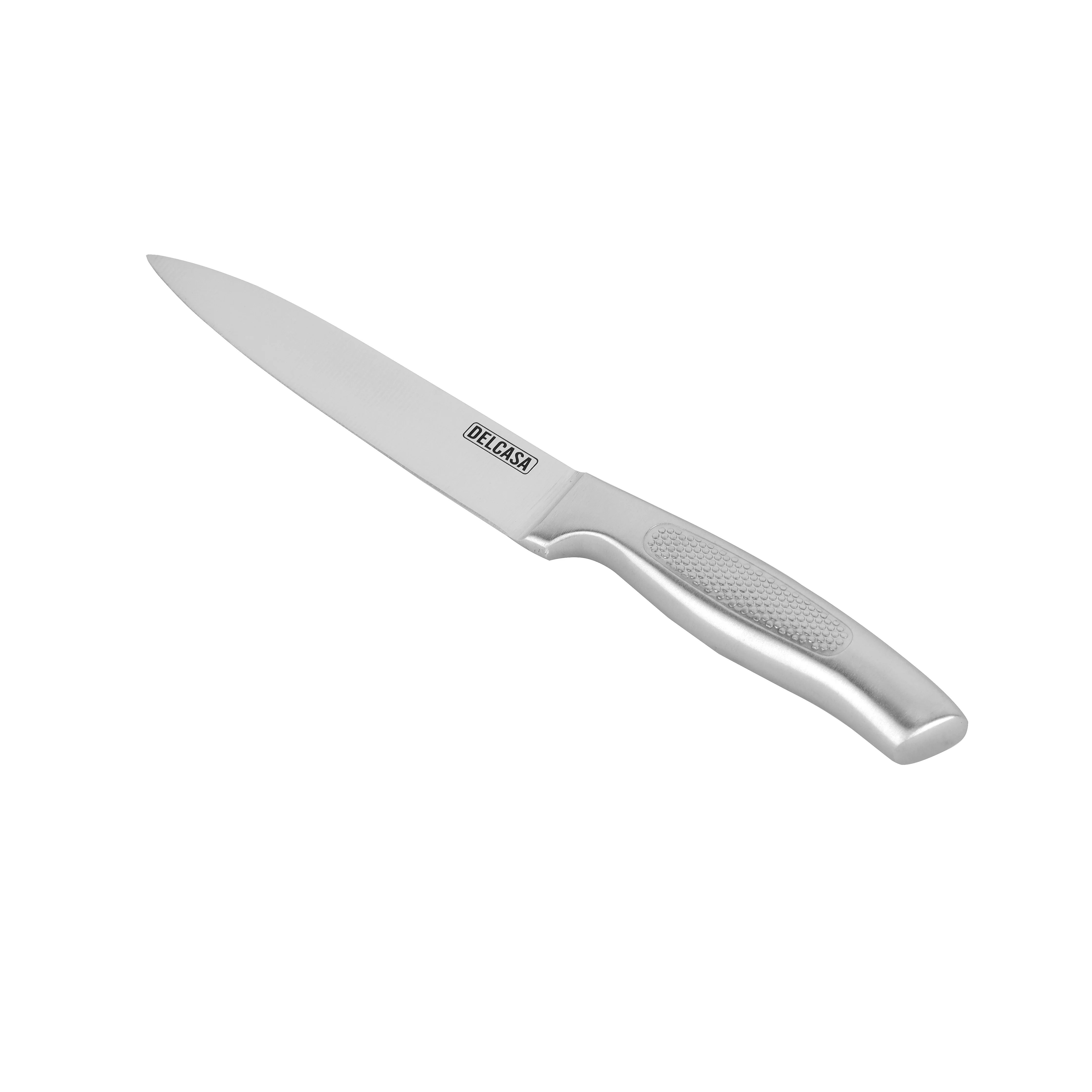 Delcasa DC3193 5" Utility Knife| Stainless Steel Ultra Sharp Kitchen Knife with Ergonomic Non-Slip Handle| Scratch Resistant, Lightweight Design & 5 Inch Blade|