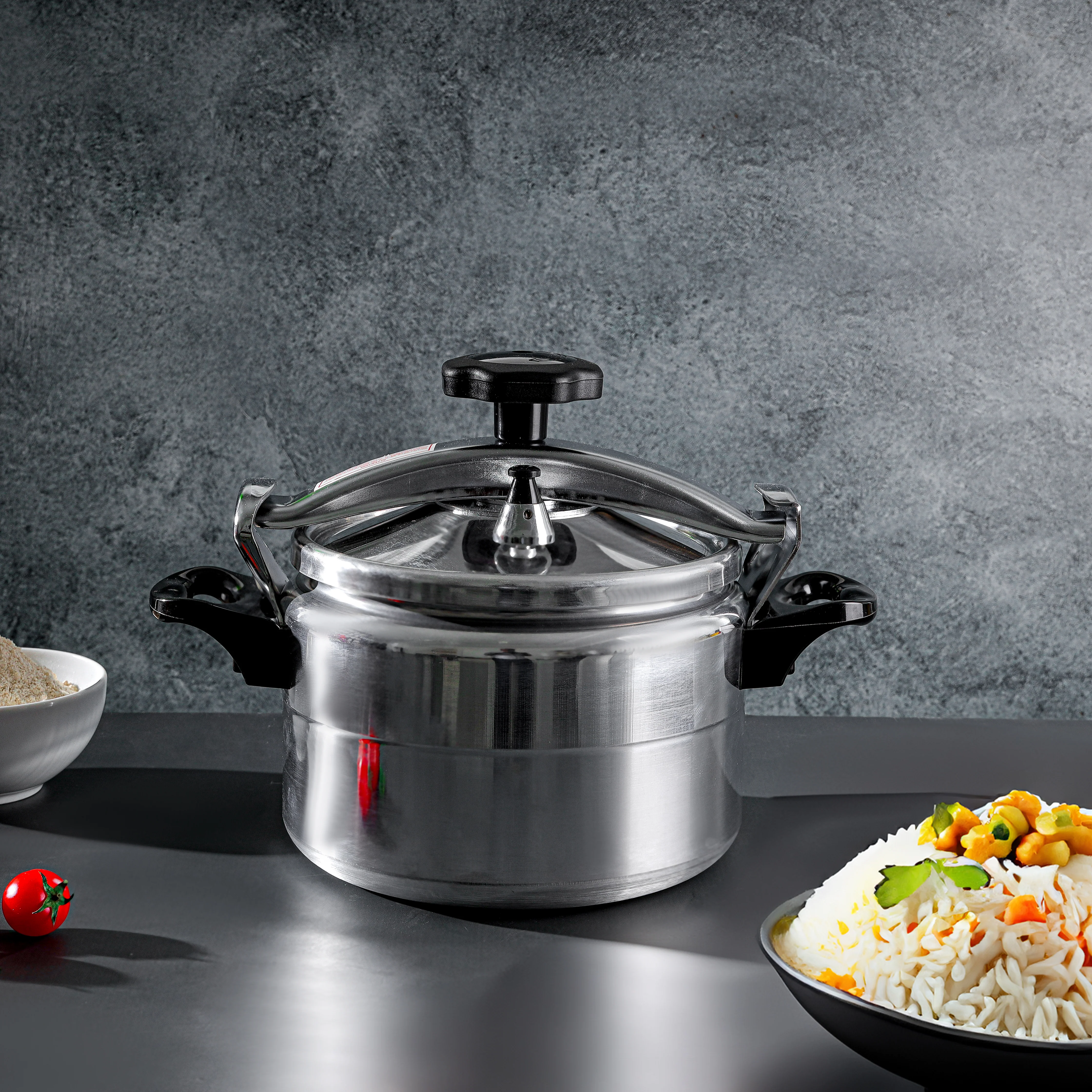 Delcasa DC3199 5L Aluminium Pressure Cooker| heavy-duty body, advanced safety system & durable valve| silicone sealing ring, pressure indicator for fast & safe| - Image 5