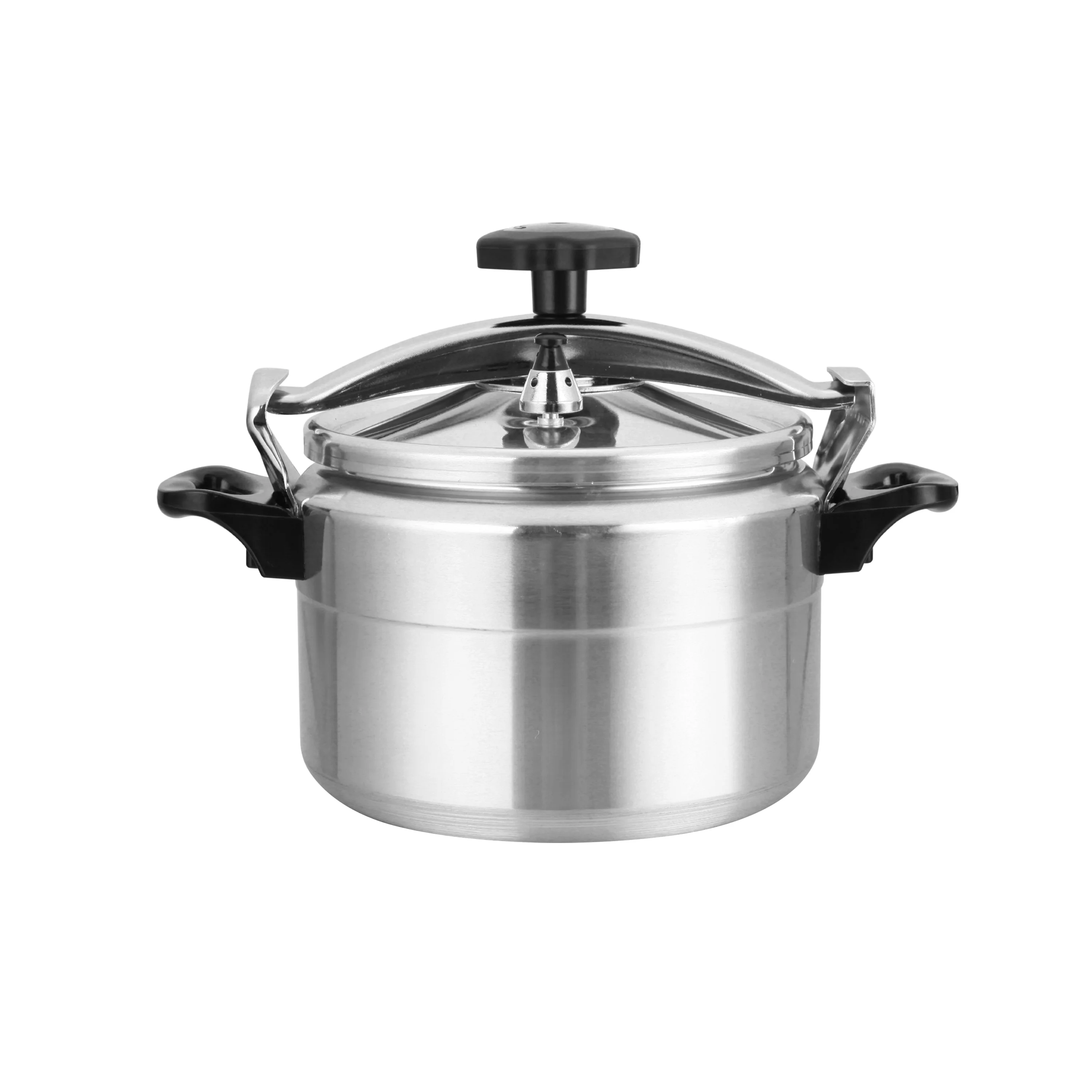 Delcasa DC3201 5L Heavy Duty Aluminium Pressure Cooker| safety valve, silicone sealing ring & pressure indicator| Compatible with gas, ceramic & halogen cooktops|