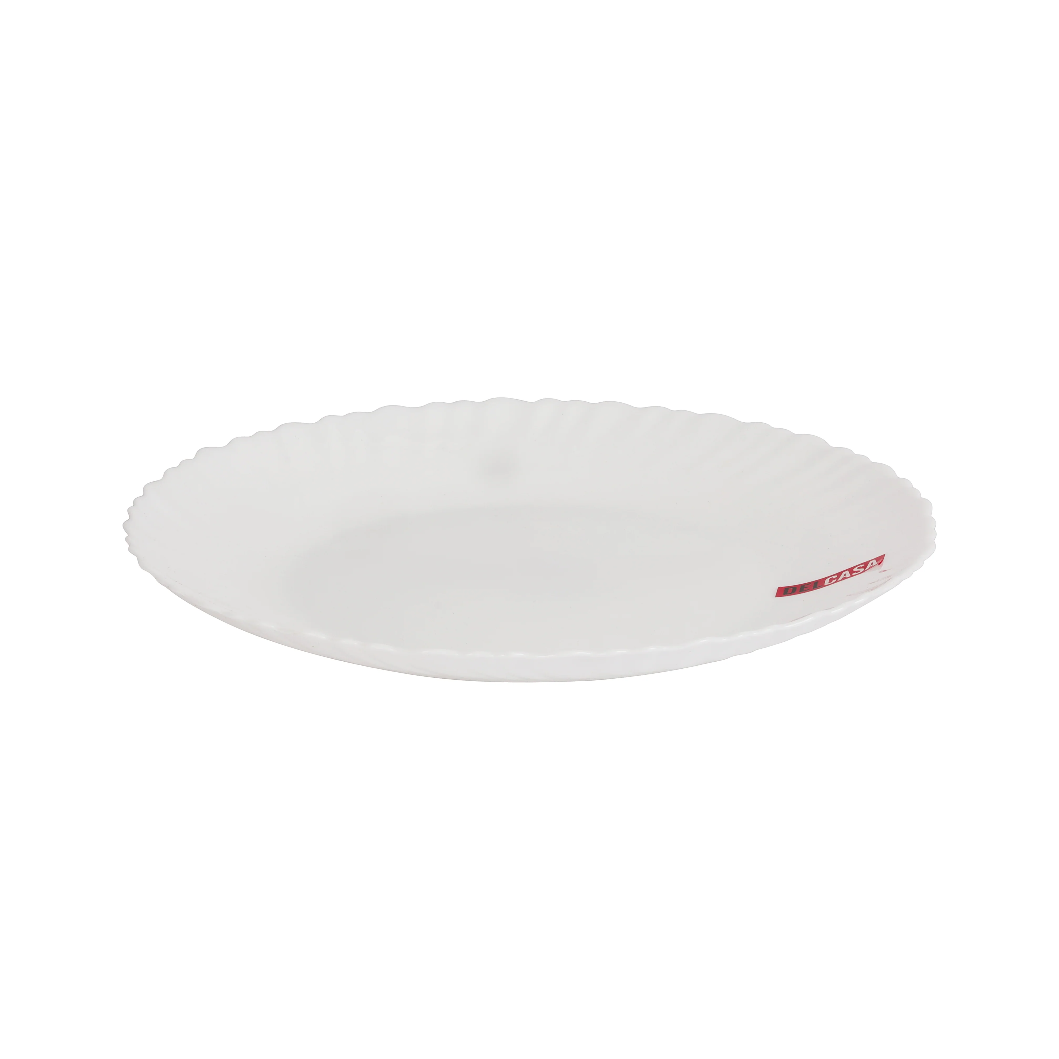 Delcasa DC3296 Opalware Flat Plate| 10.5 inch white plate made for daily dining & Lightweight| chip and stain resistant, microwave, dishwasher and freezer safe| - Image 5