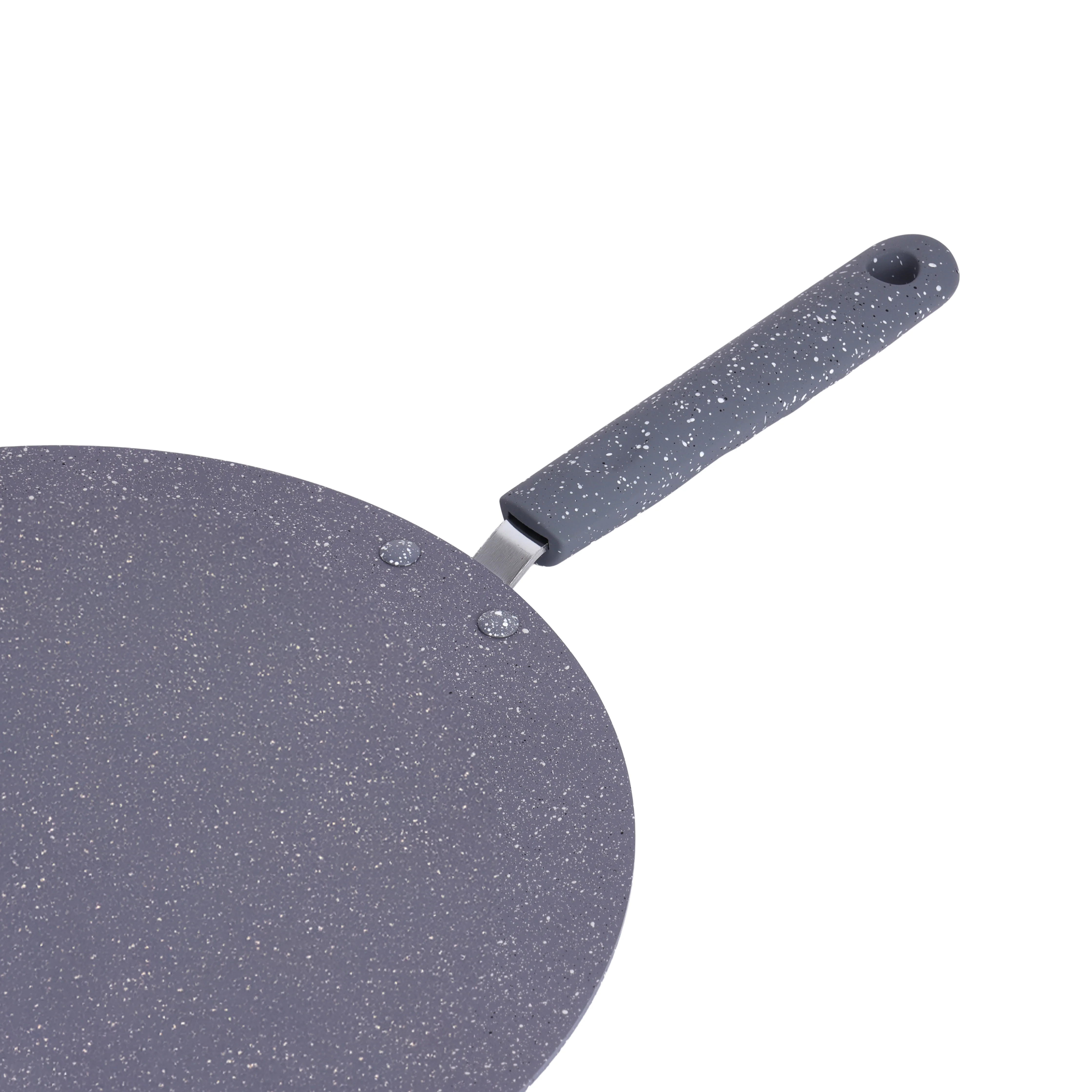 Delcasa DC3335 Essential Non-Stick Tawa| 30cm granite coating 7 durable aluminium body| 3.0mm thickness, soft touch bakelite handle, even heating & easy cleaning| - Image 4