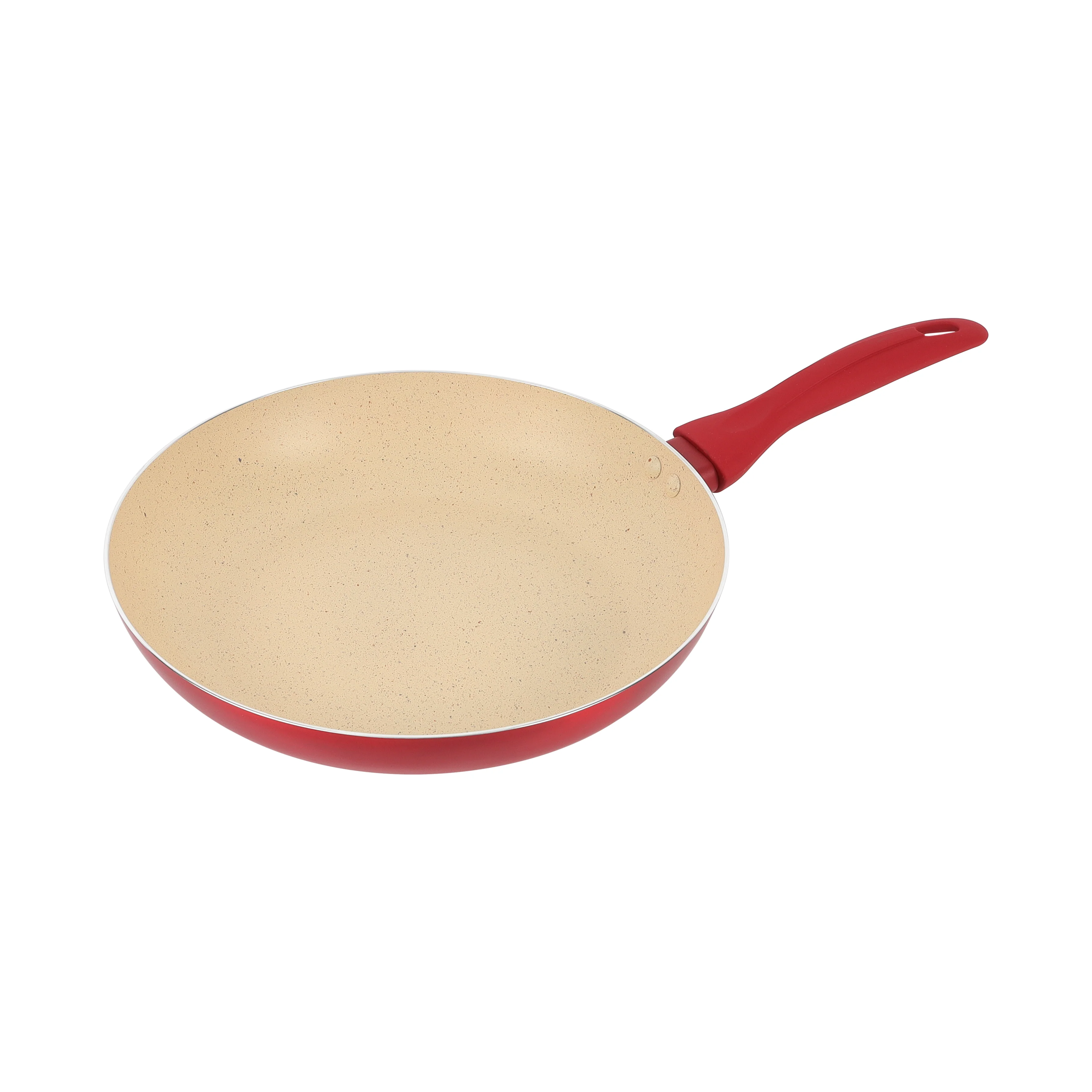 Delcasa DC3413 Marble Coated Frypan 18–30CM | 3-layer non-stick coating and durable aluminium body| induction compatible base & soft-touch handle for daily use| - Image 2