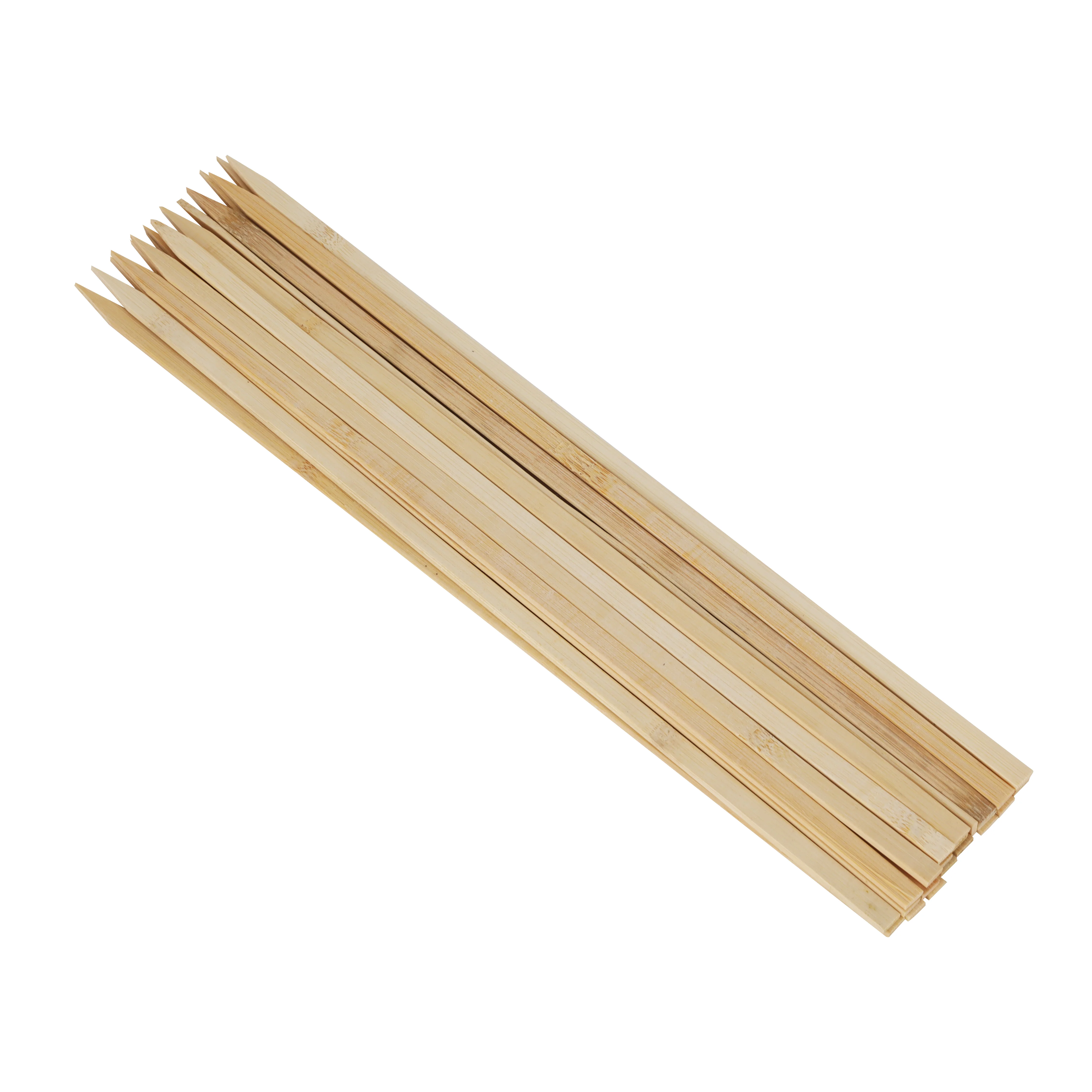 Delcasa DC3496 BBQ Skewers| made from natural bamboo are durable disposable BBQ sticks| ideal for grilling kebabs, meat, vegetables, snacks, camping and parties|