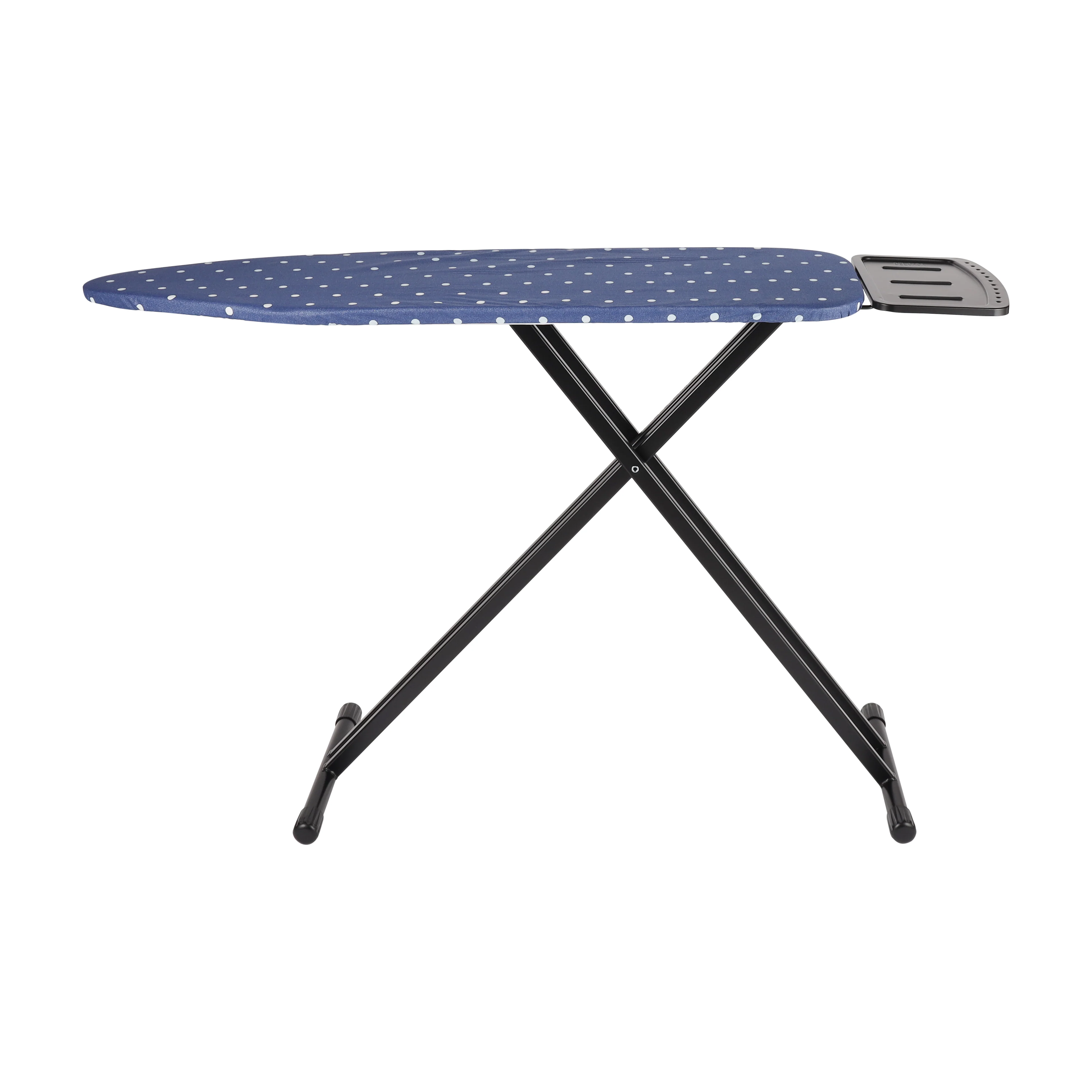 Delcasa DC3519 Ironing Board | features 122x38cm surface with big iron rest| Expanded mesh top for steam, safety lock, steel frame, cotton cover & 7mm foam pad|